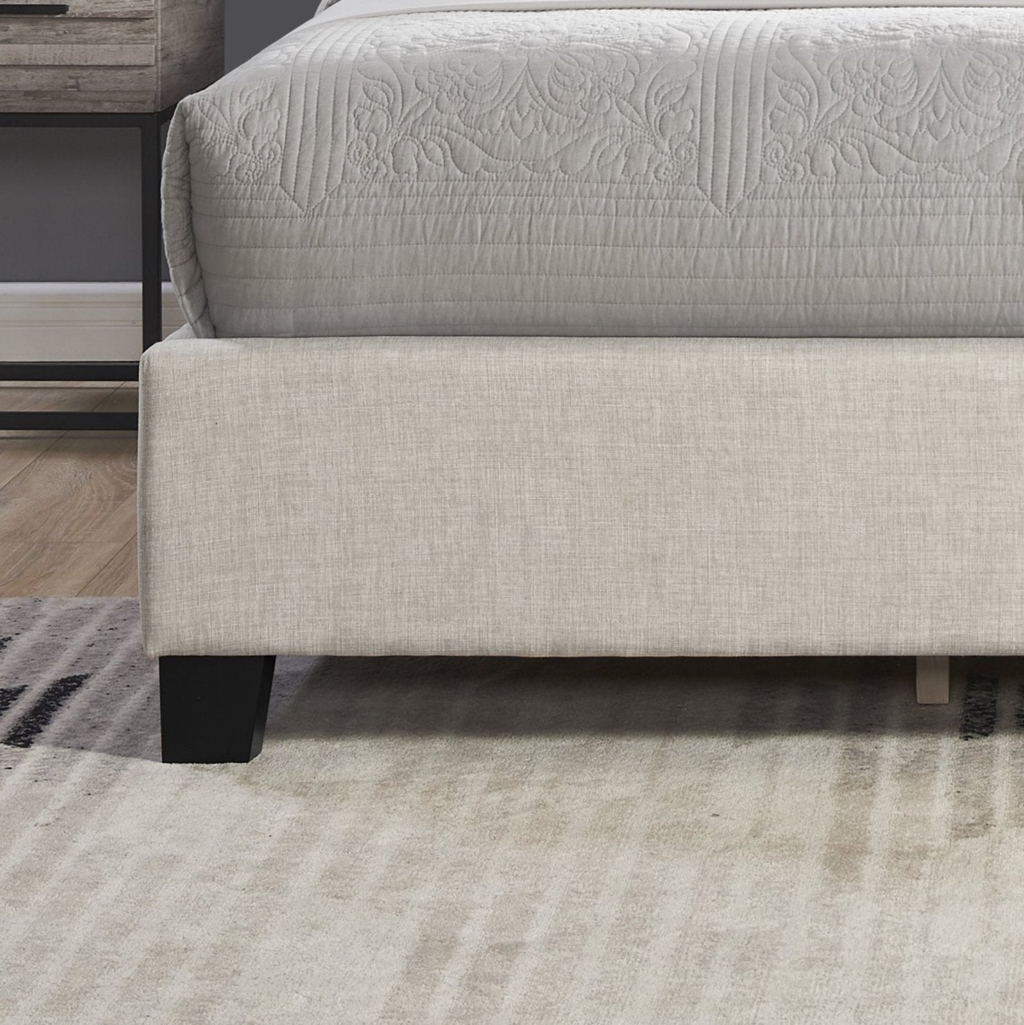 Nantarre Fabric Button Tufted Wingback Upholstered Bed