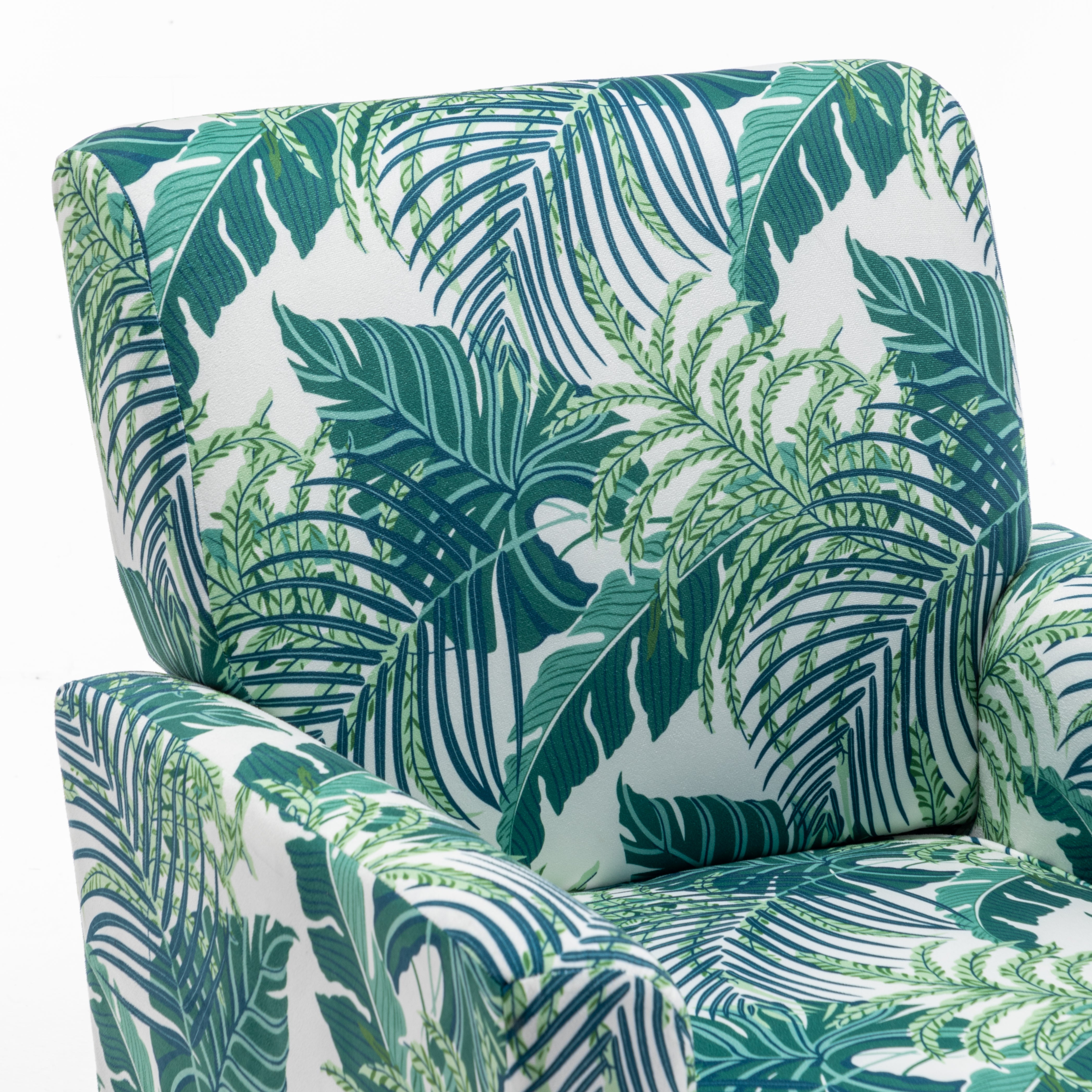 Palm Patterned Armchair