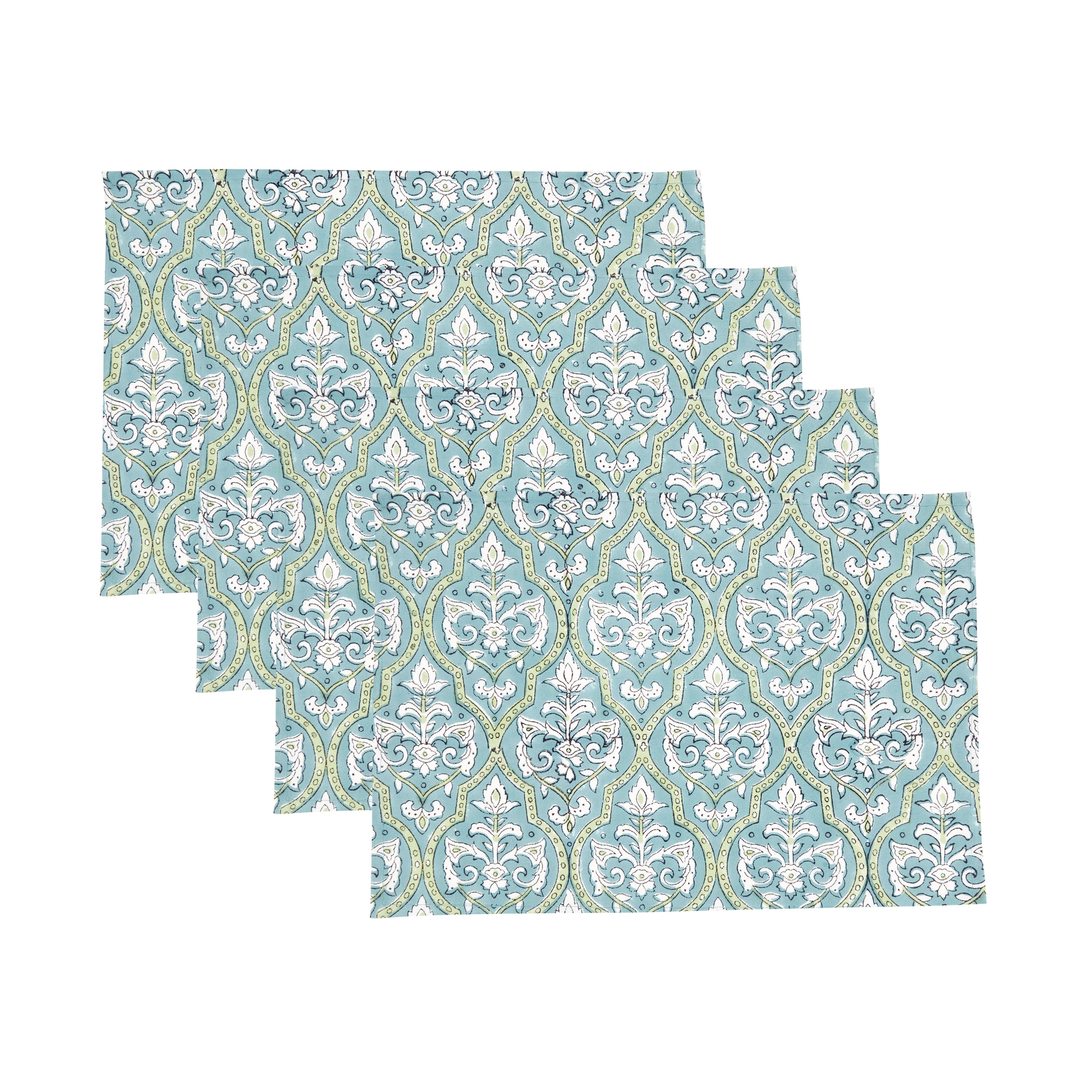 Ornate Medallion Cotton Placemats, Set of 4