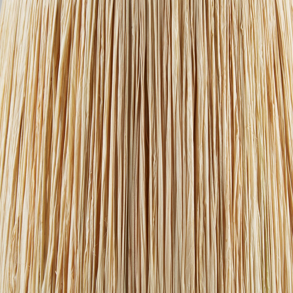 Table Lamp with Ceramic Base and Raffia Shade