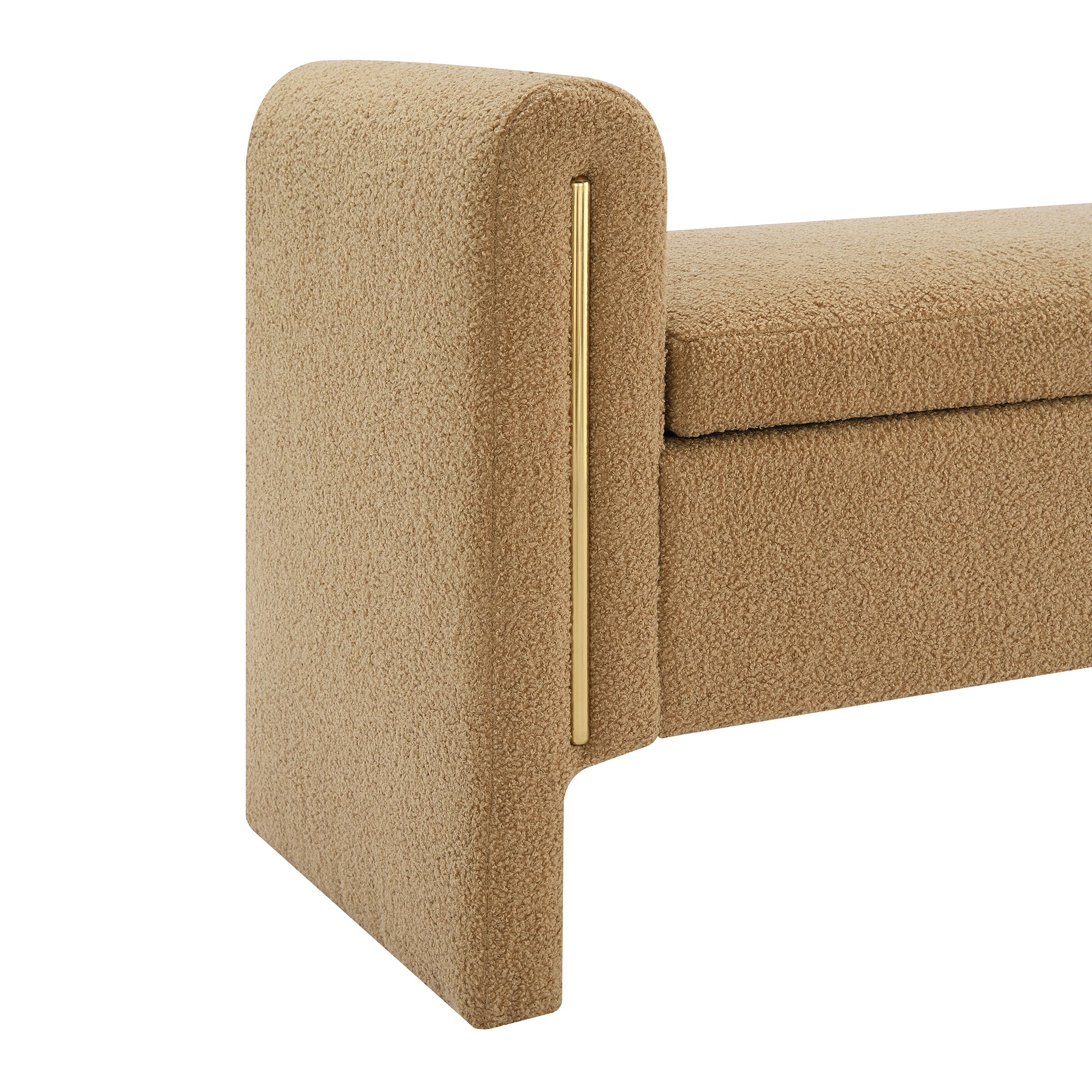 Modern Teddy Bench with Arms and Storage