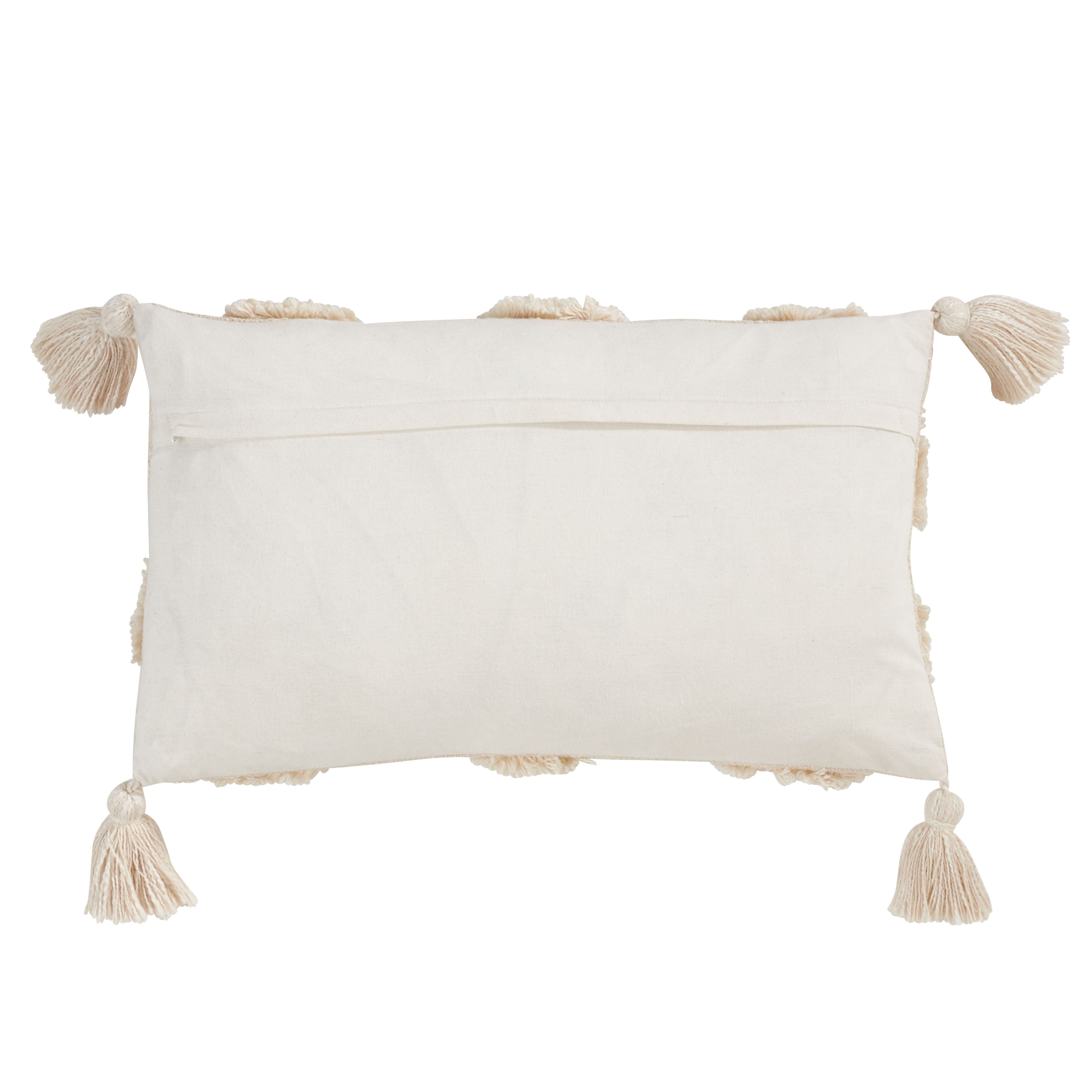 Tufted Diamond Lumbar Poly Filled Throw Pillow