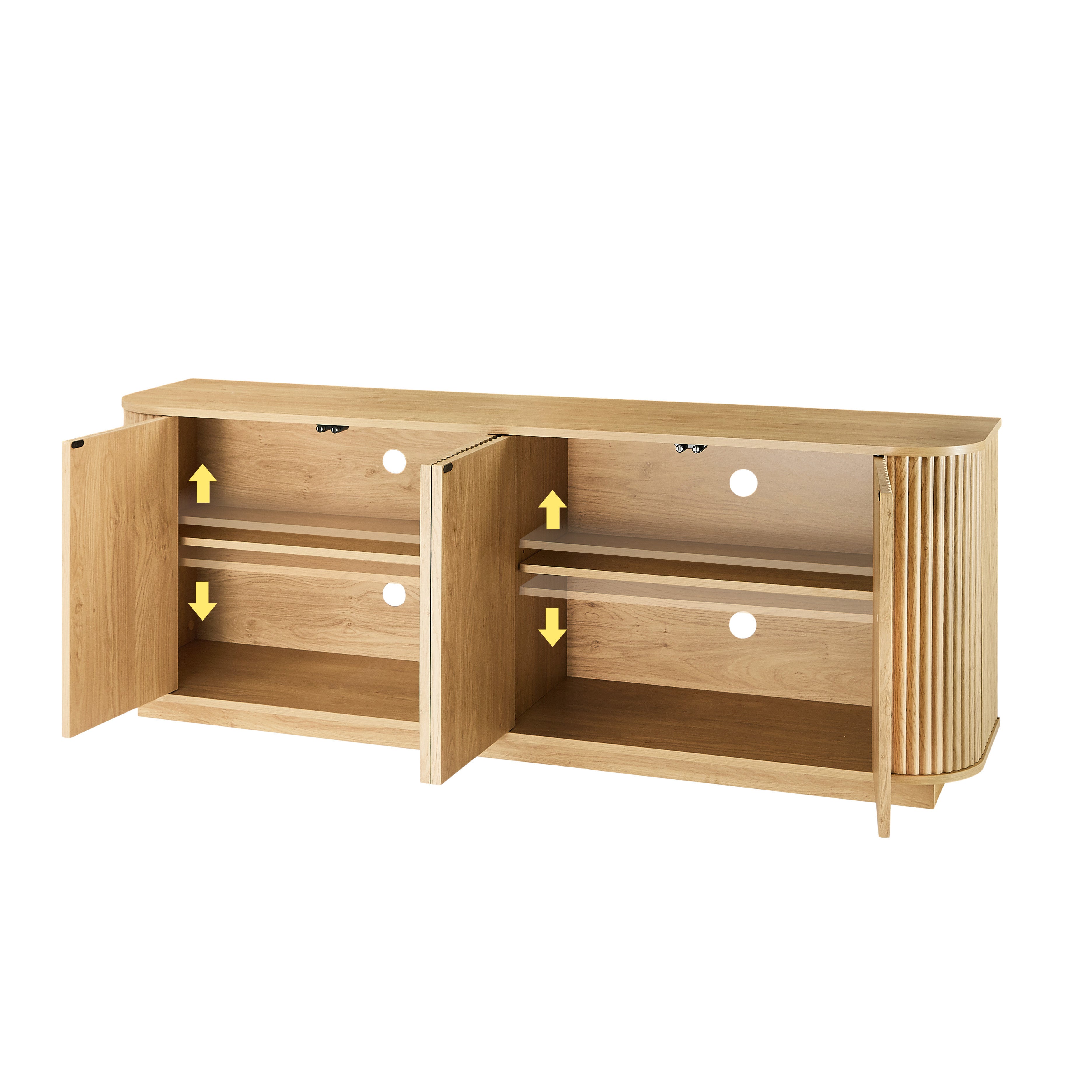 Fluted TV Stand