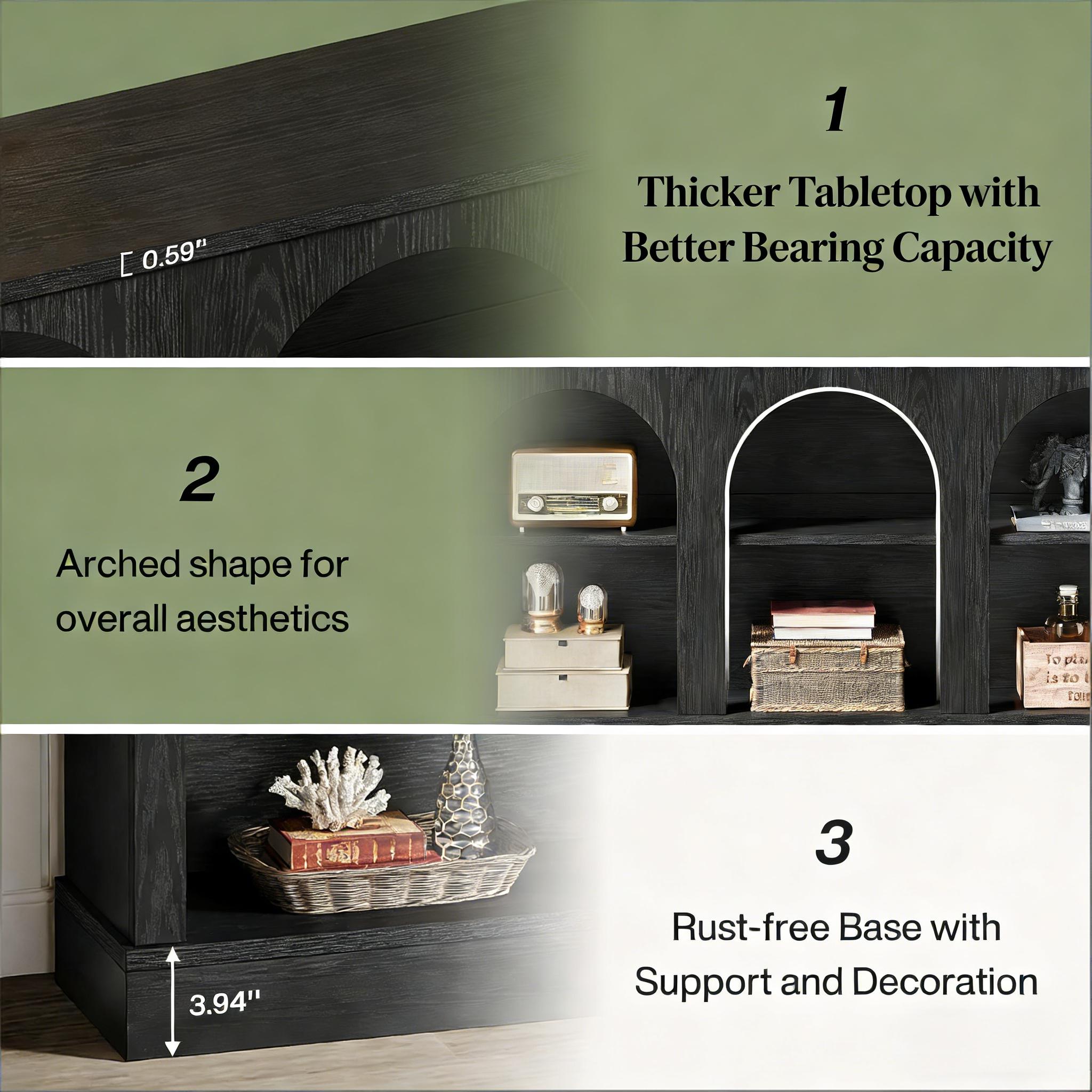 Triple Arch Console Table