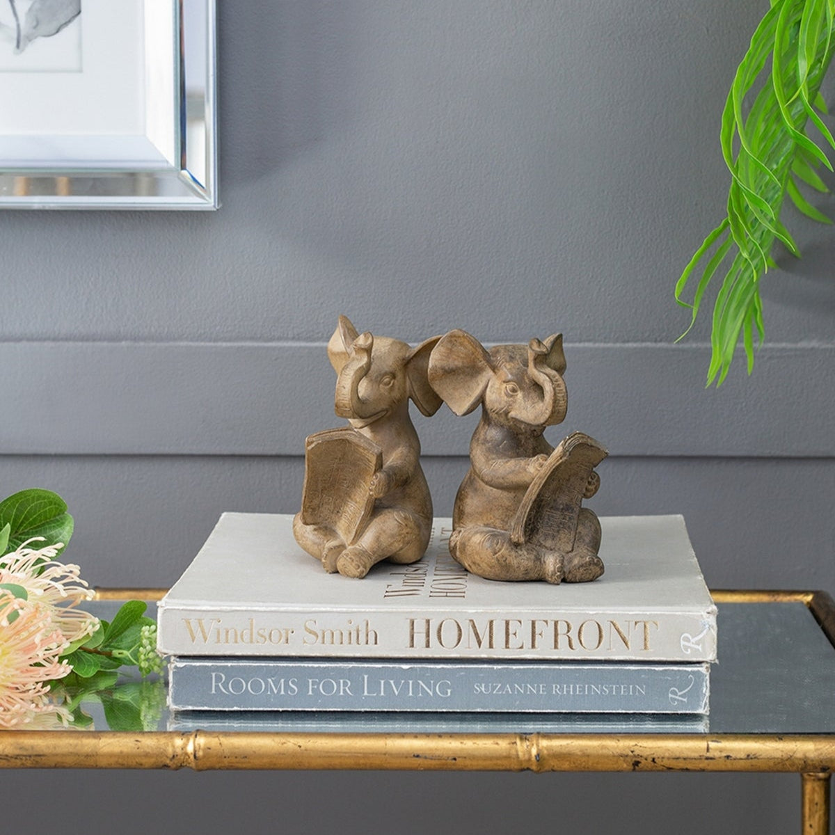 Elephant Bookends, Set of 2