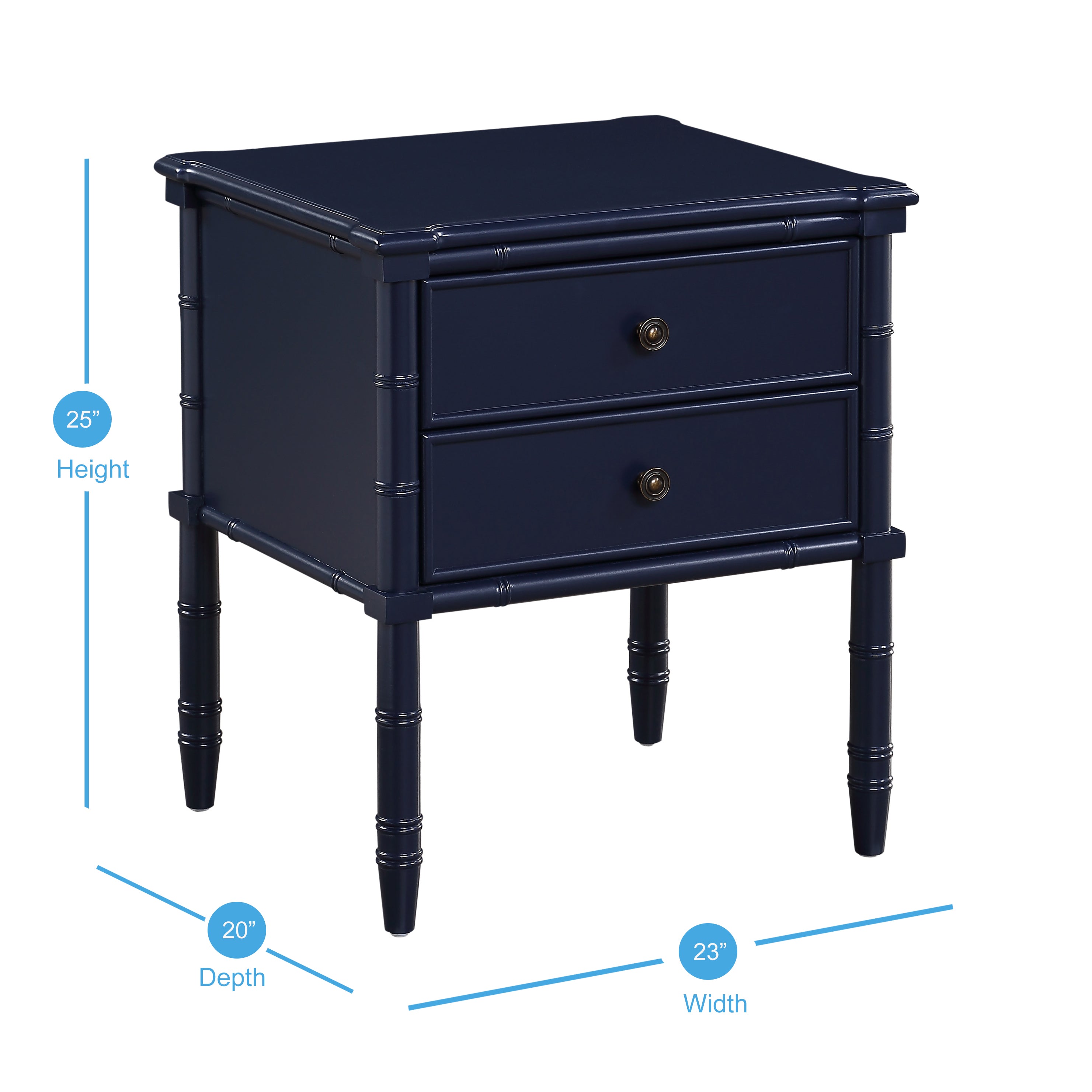 Emmett 2 Drawer Nightstand