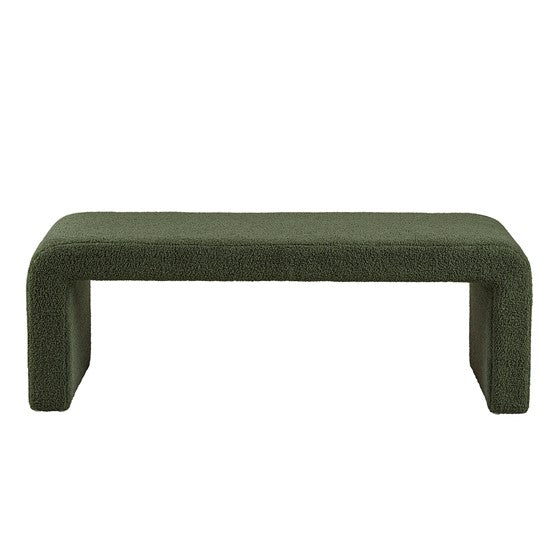 Goldmine Upholstered Bench with Curved Seat