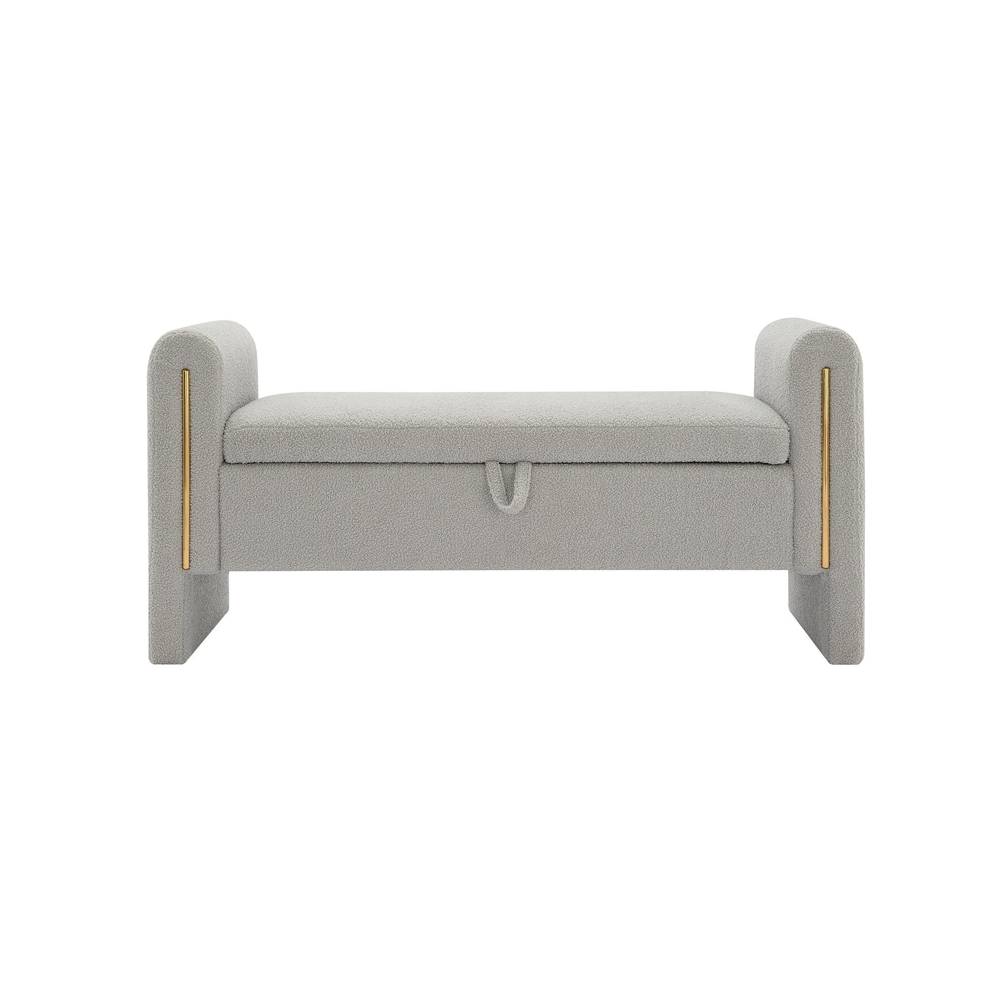 Modern Teddy Bench with Arms and Storage