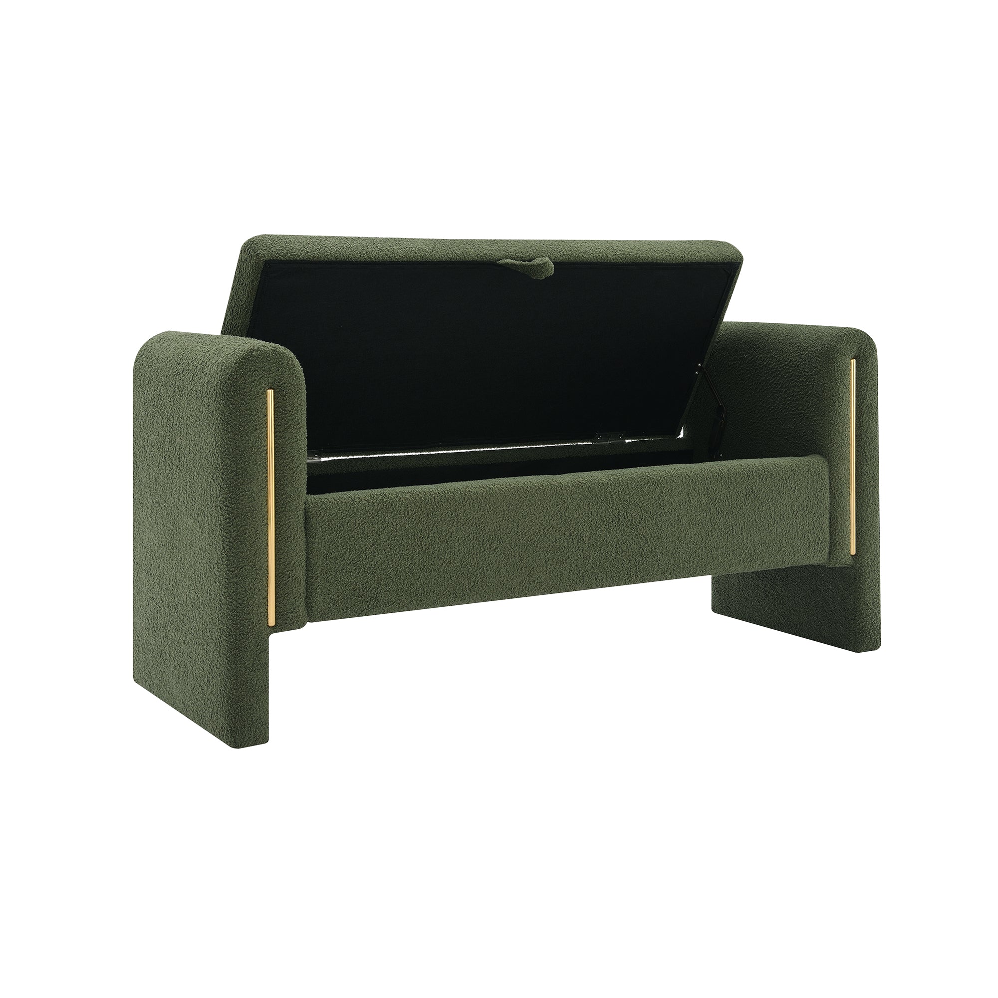 Modern Teddy Bench with Arms and Storage