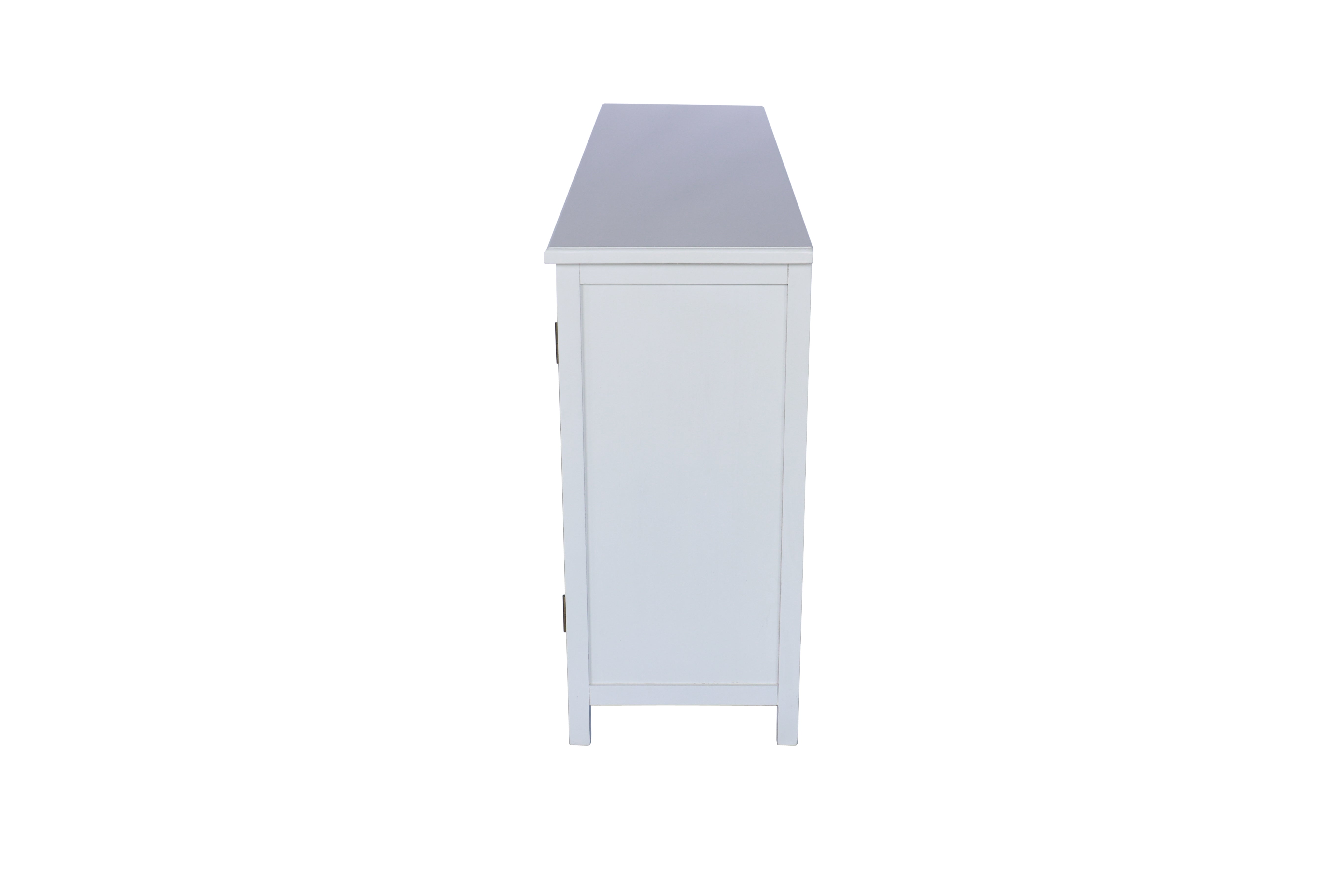 Rali 60" White Accent Cabinet with 4 Doors