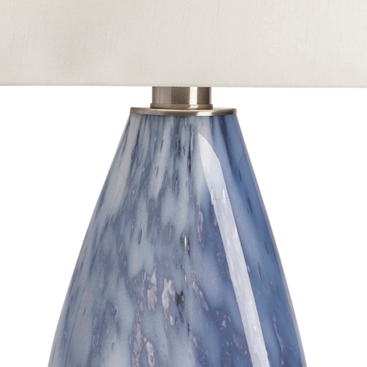 Blue Blown Glass Table Lamp