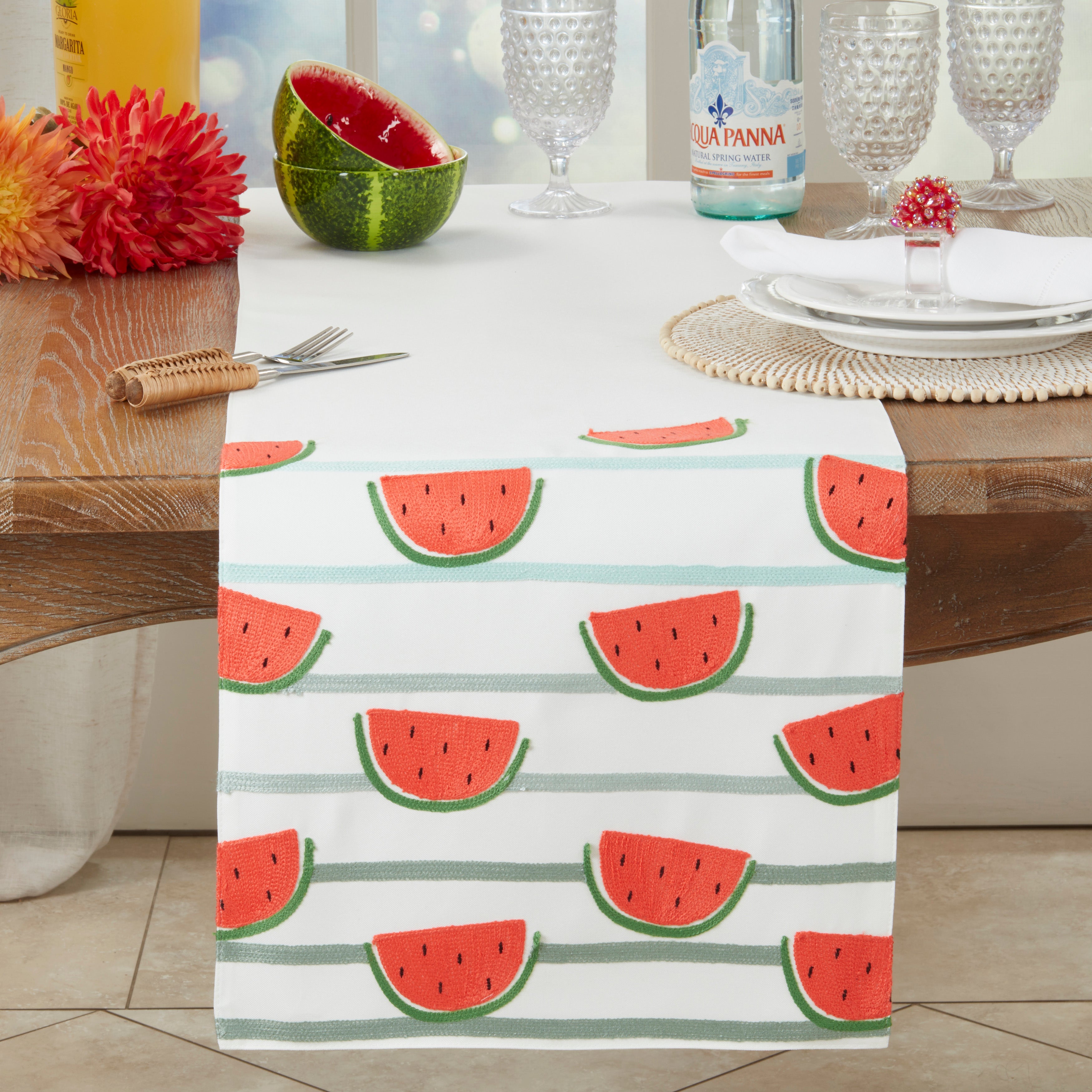 Refreshing Watermelon Slice Table Runner