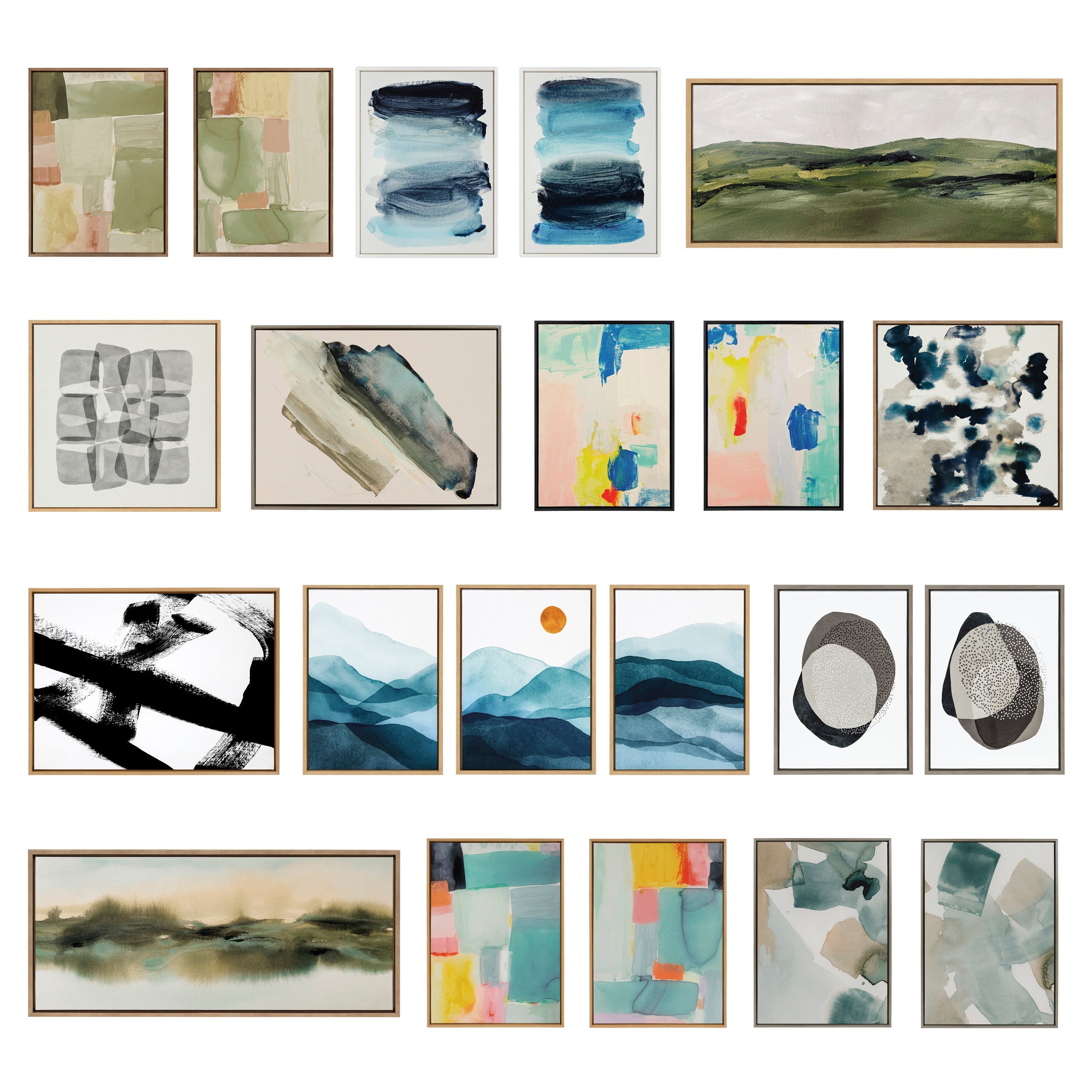 Sylvie United Colors III and IV Framed Canvas Art Set by Amy Lighthall