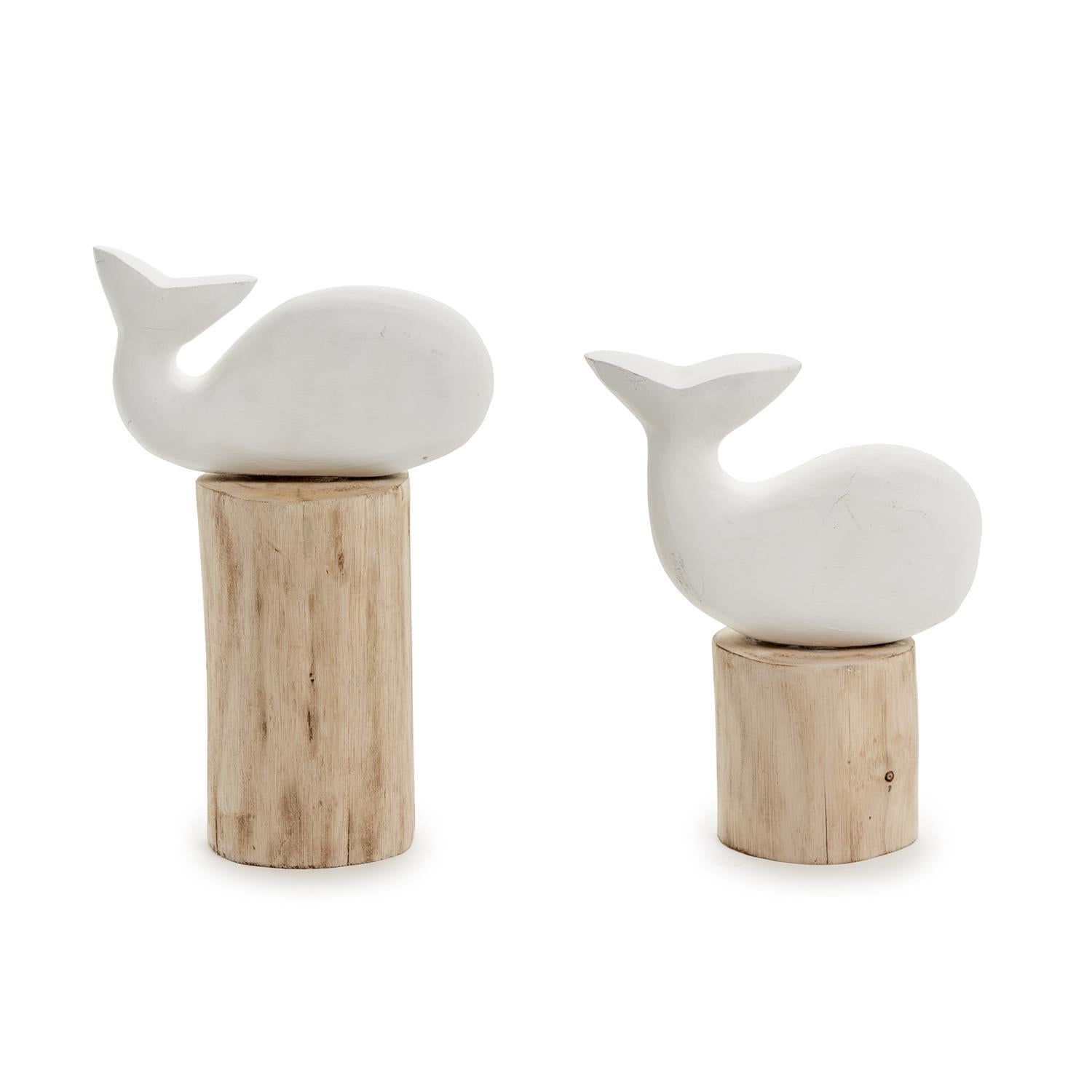 Carved Fish on Dock Post, Set of 2