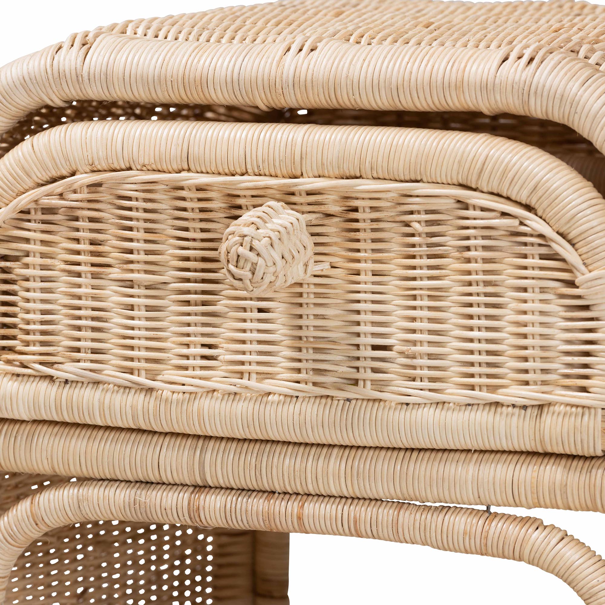 Santana Rattan 1-Drawer Nightstand