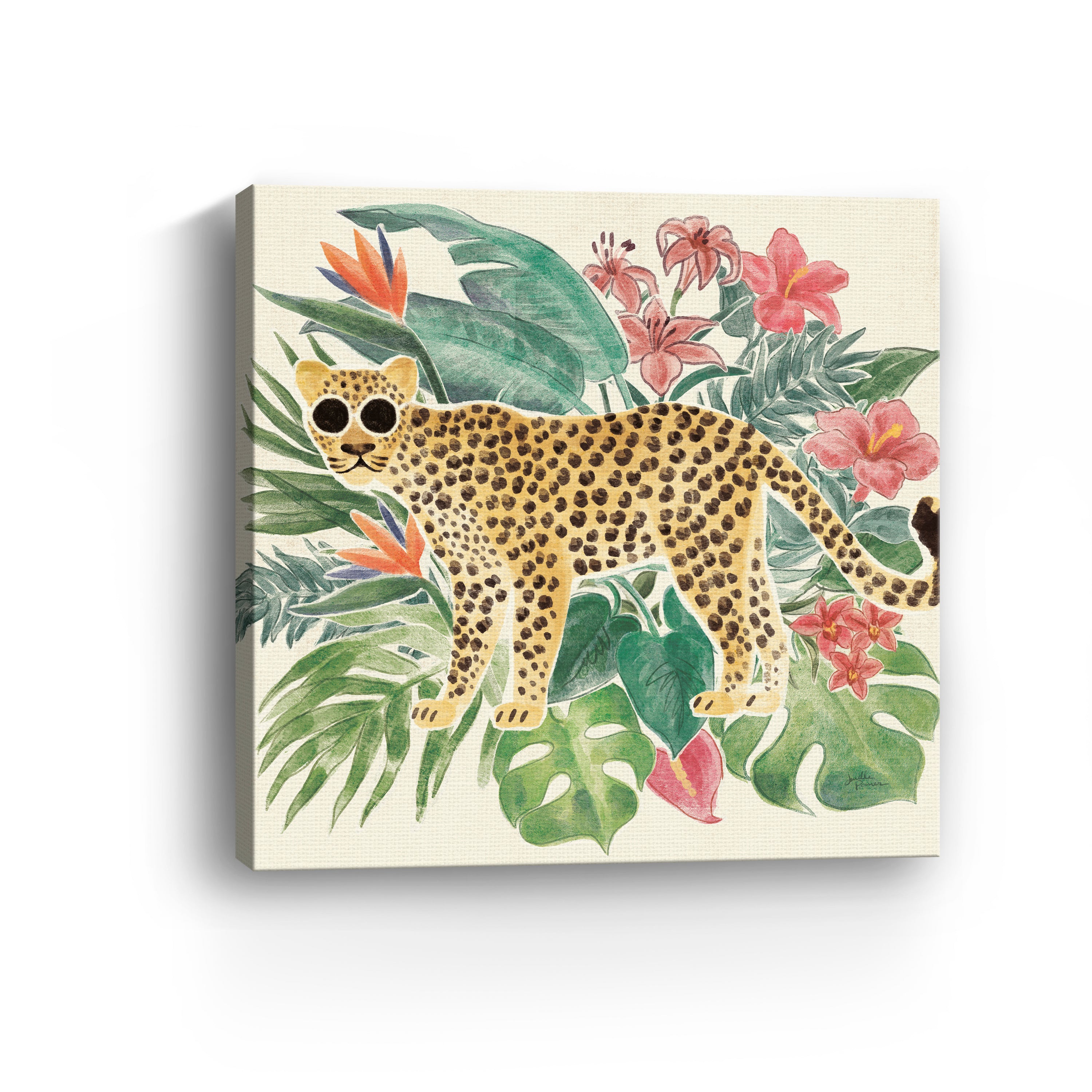 Jungle Vibes Jaguar Canvas Giclee