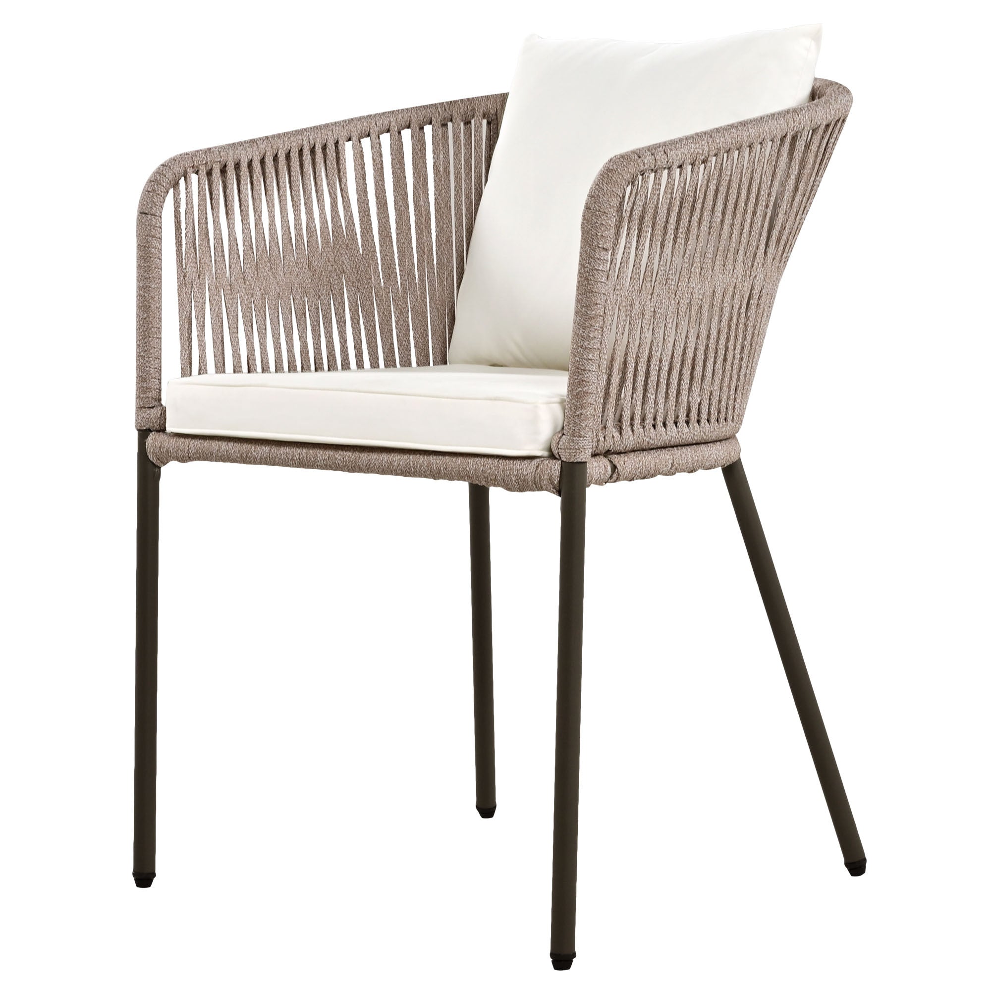 Exalted 7-Piece Outdoor Dining Set with Curved Back Chair and Rectangle Table