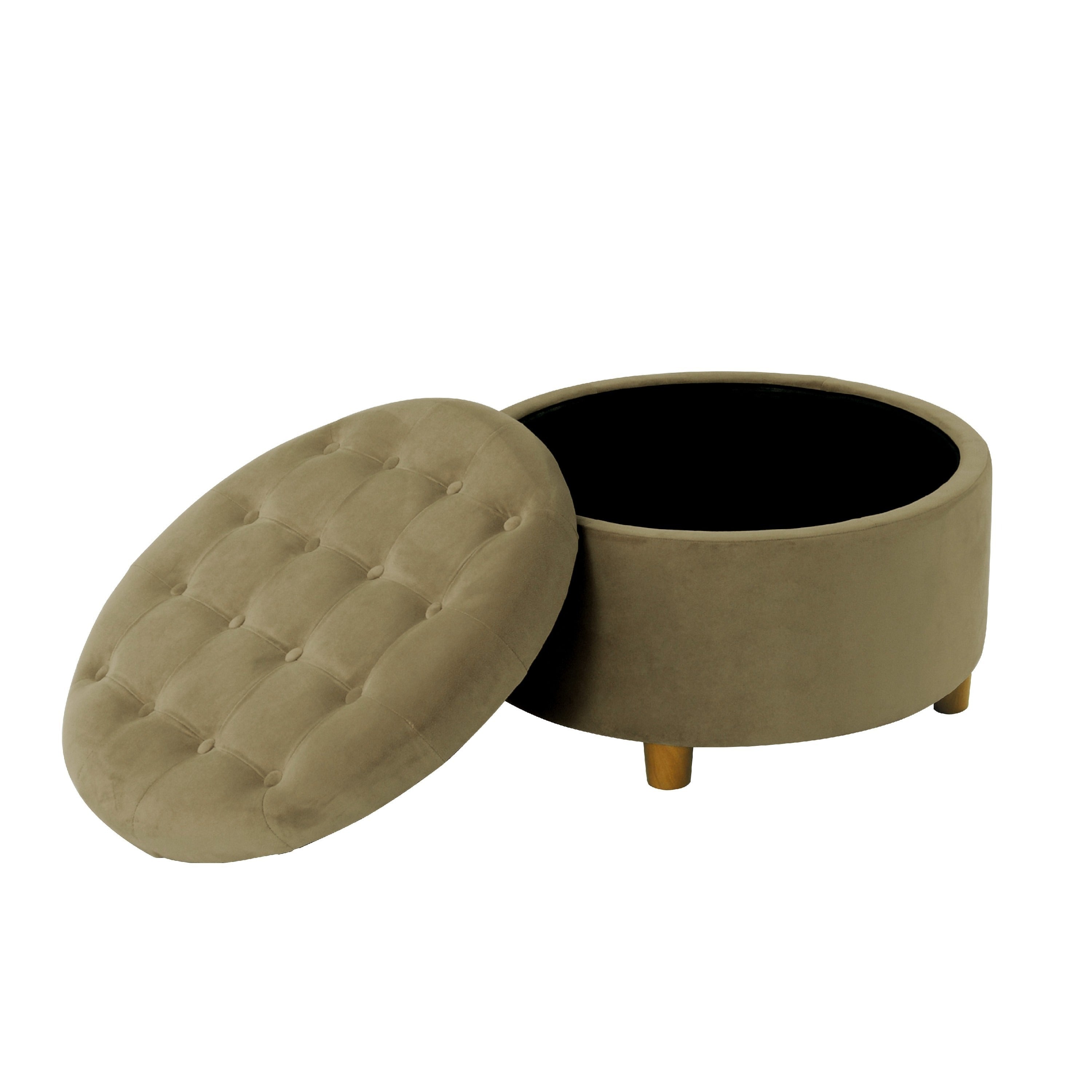 Jo 28" Round Storage Ottoman