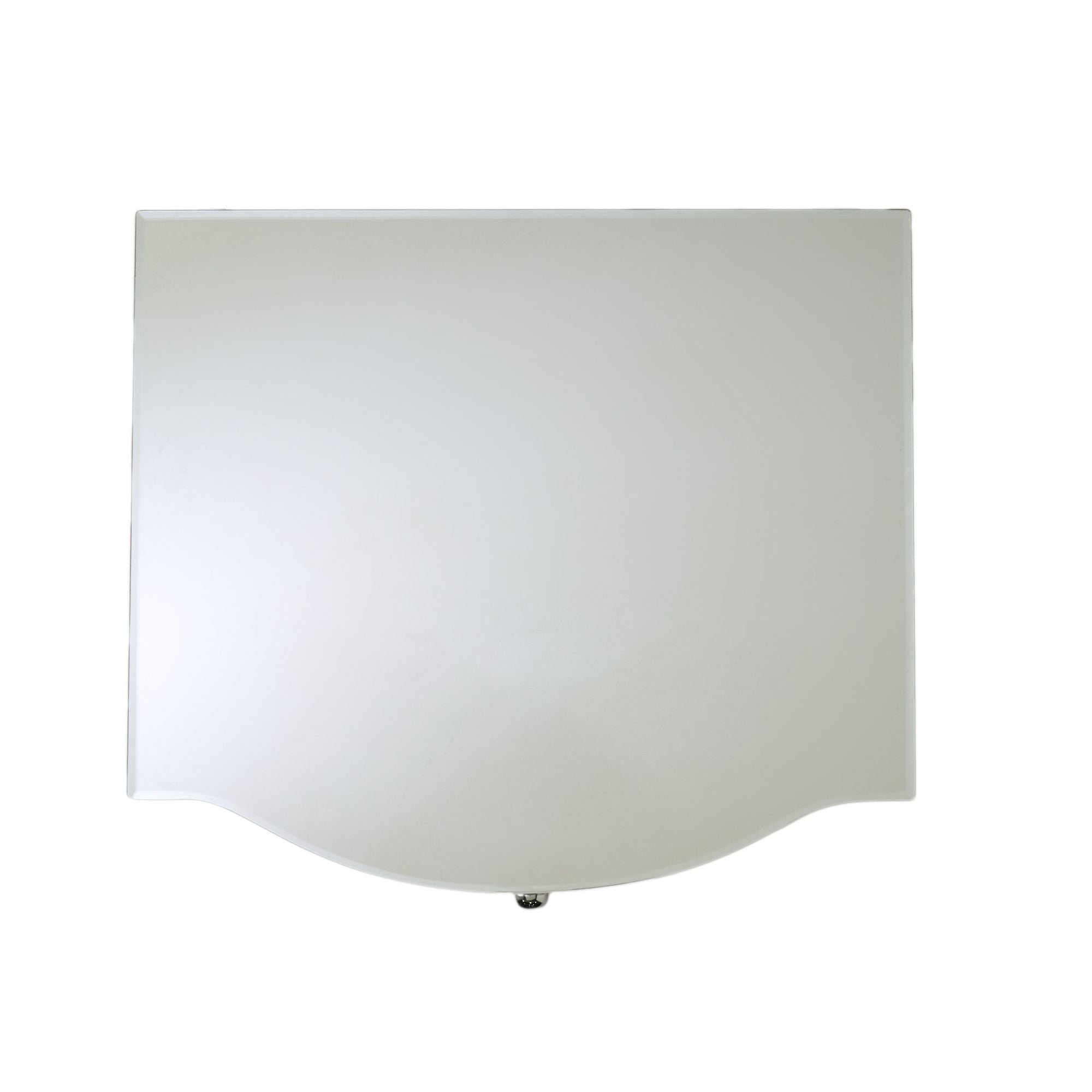 3-Drawer Side Table with H-Shape Base and Metal Handle