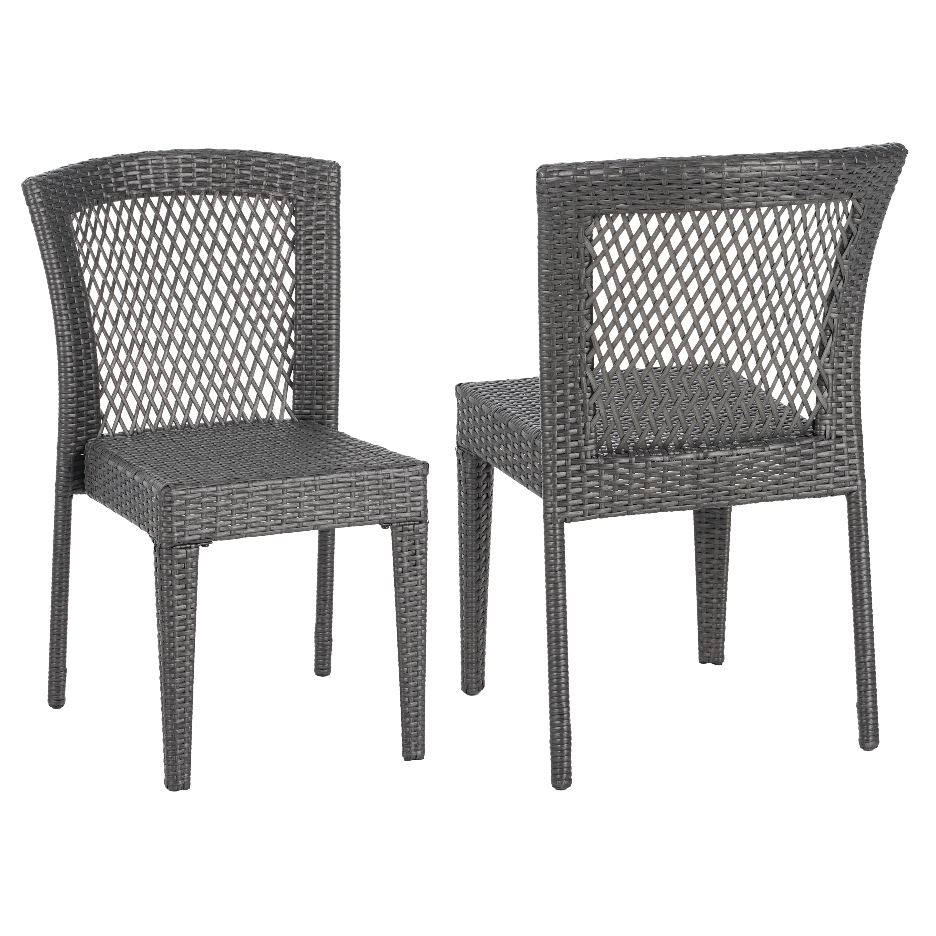 Farley Stacking Outdoor Dining Chairs, Set of 2