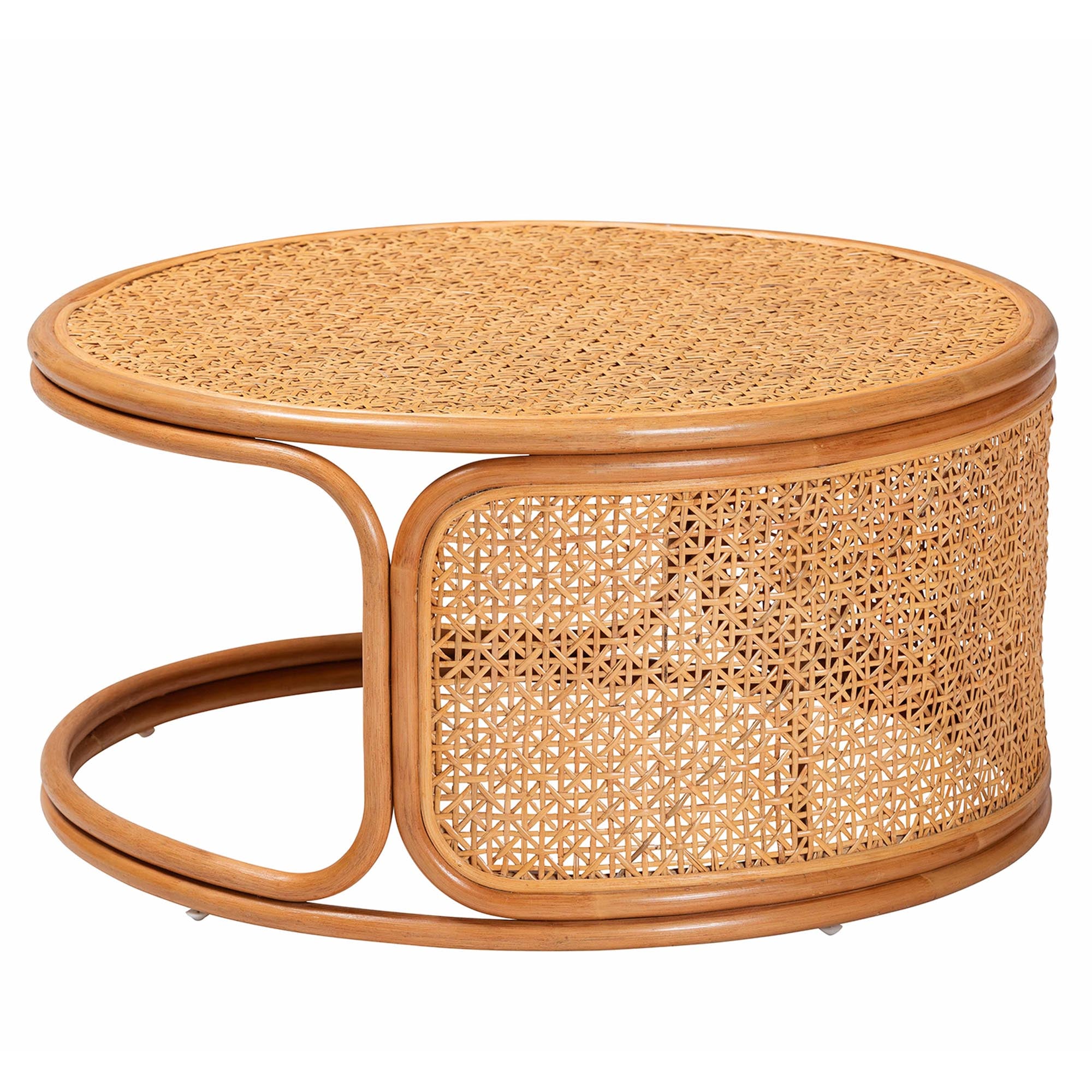 Phyllis Rattan Coffee Table