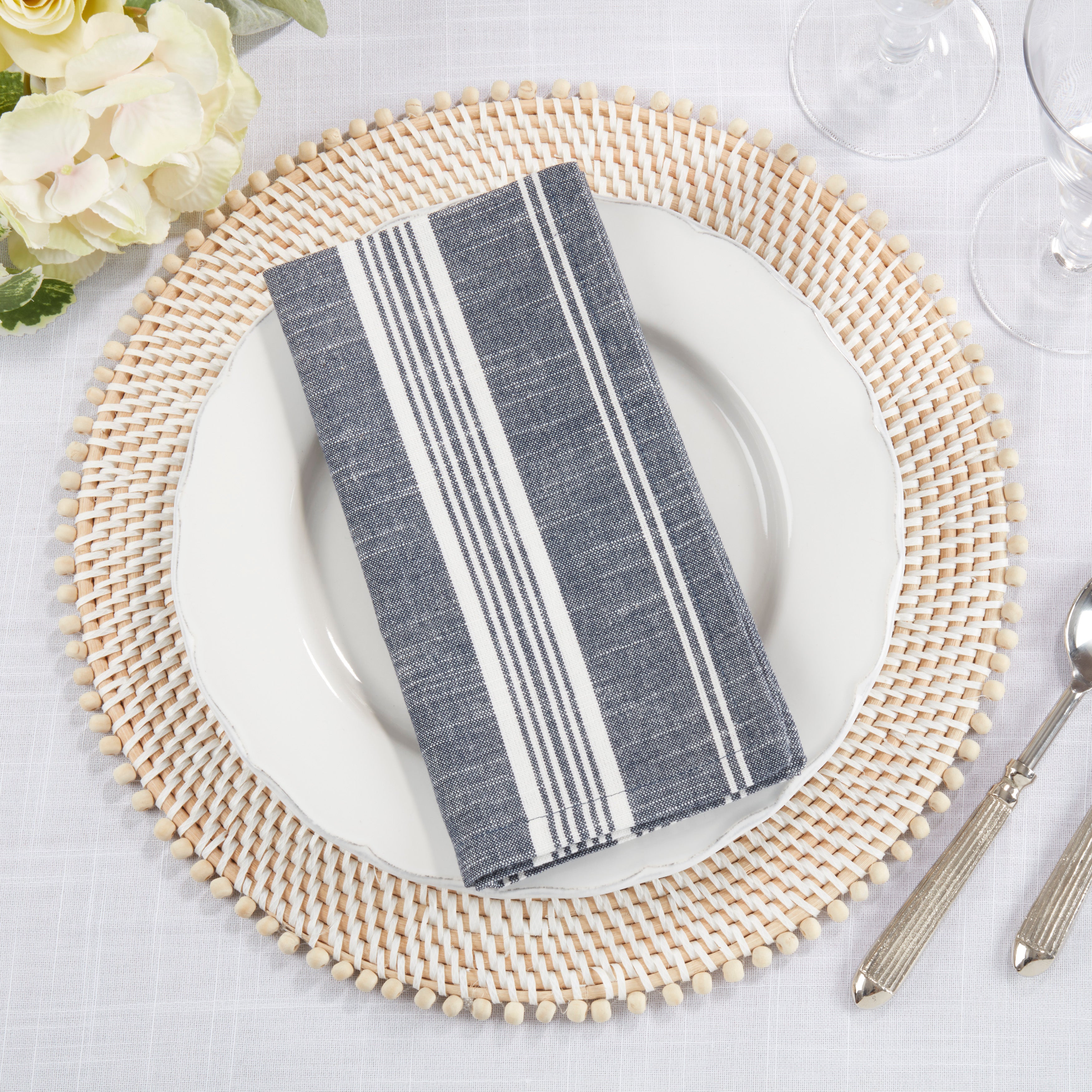 Striped Cotton Table Napkin, Set of 4