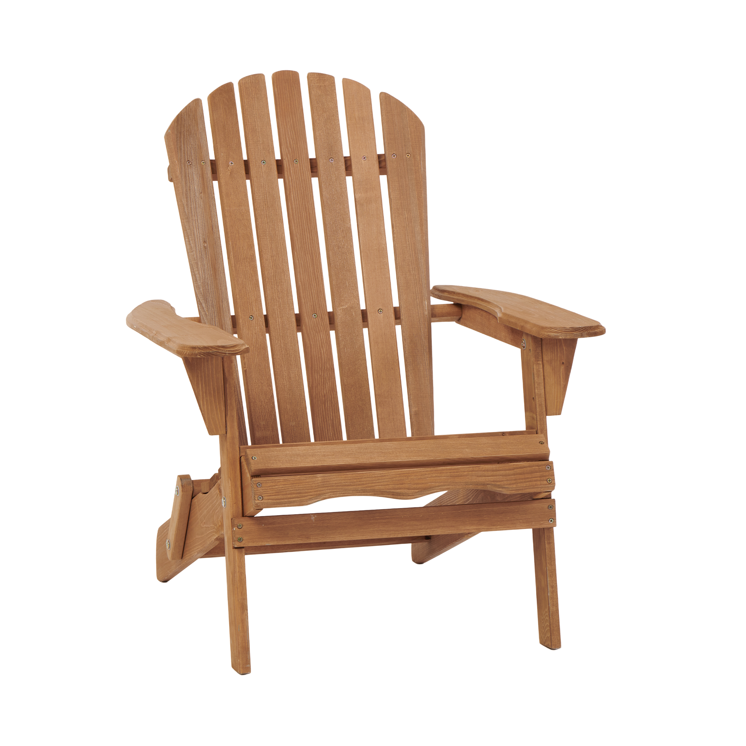 Outdoor Wooden Folding Adirondack Chair, Set of 2