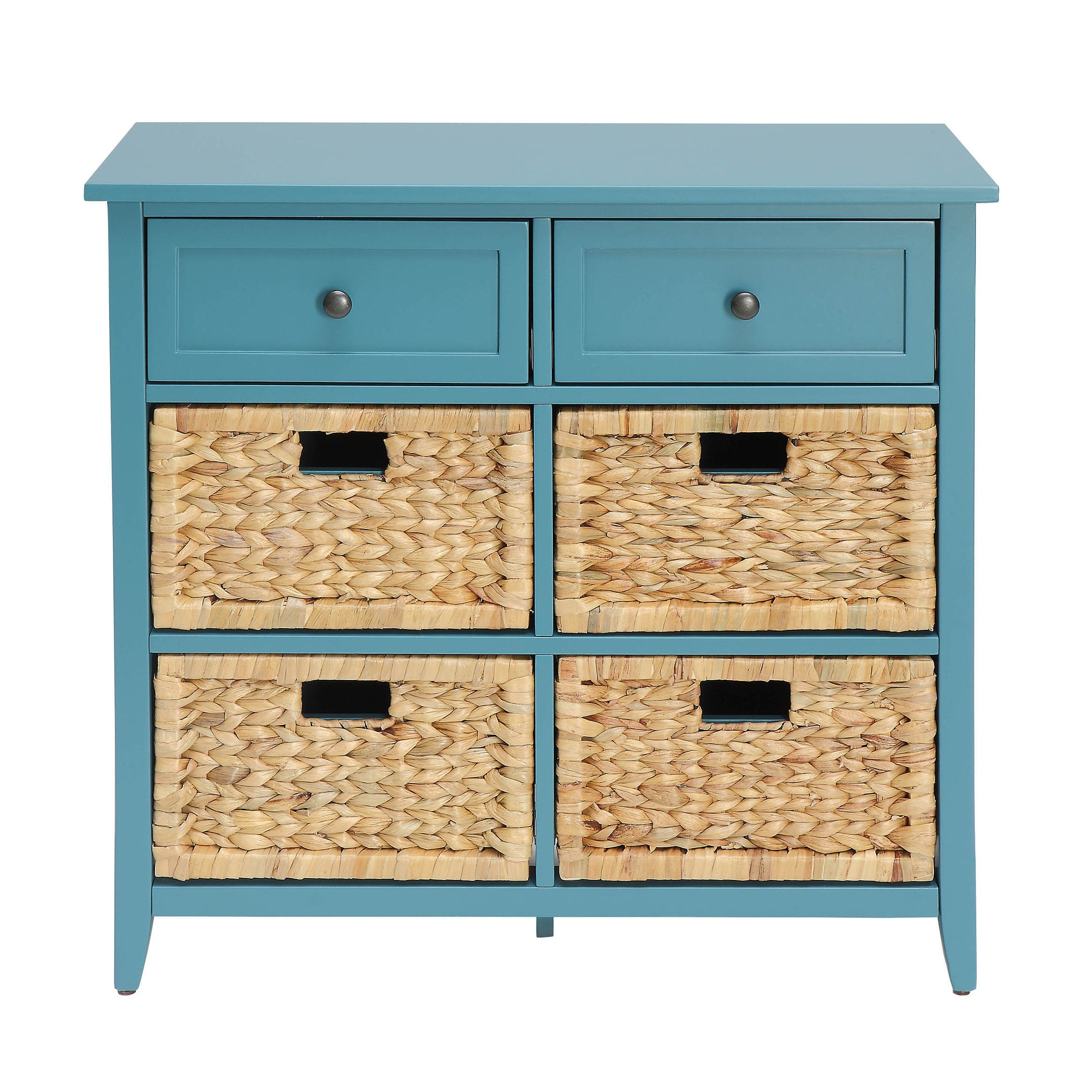 Teal Console Table with Storage