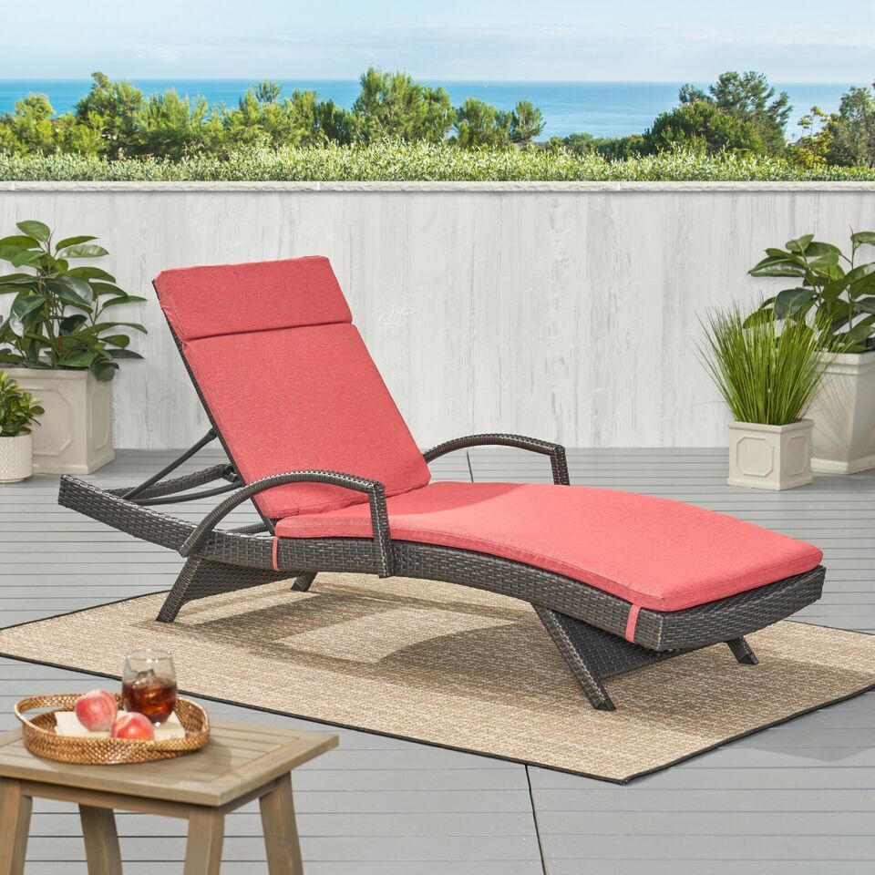 Salem Outdoor Chaise Lounge Cushion, Set of 2
