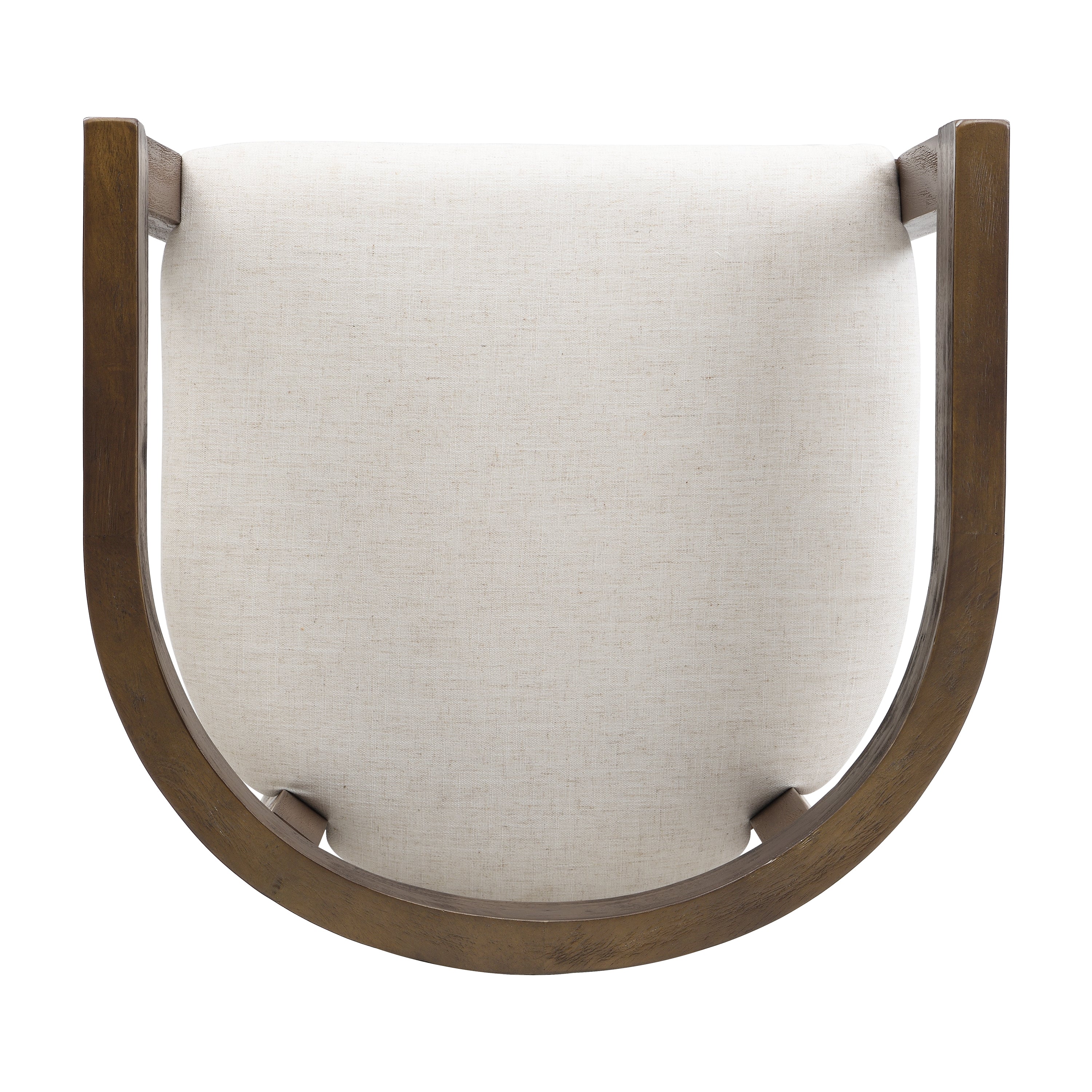 Modern Rubberwood Counter Stool Set with Upholstered Seats