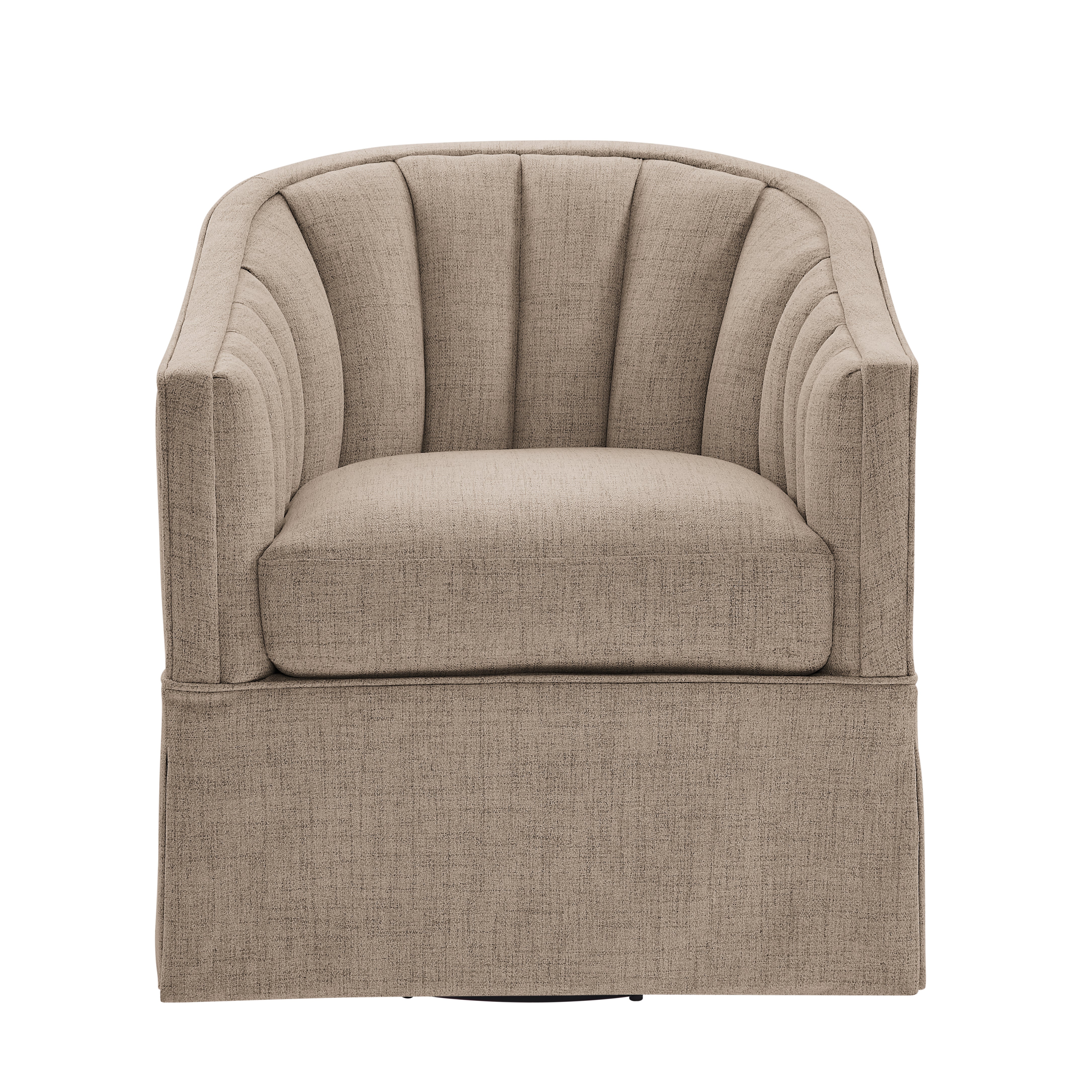 Skirted Swivel Accent Chair