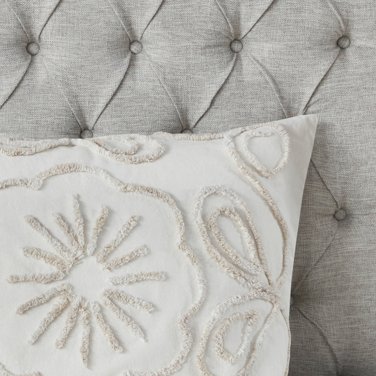 Violette 3-Piece Tufted Cotton Chenille Comforter Set
