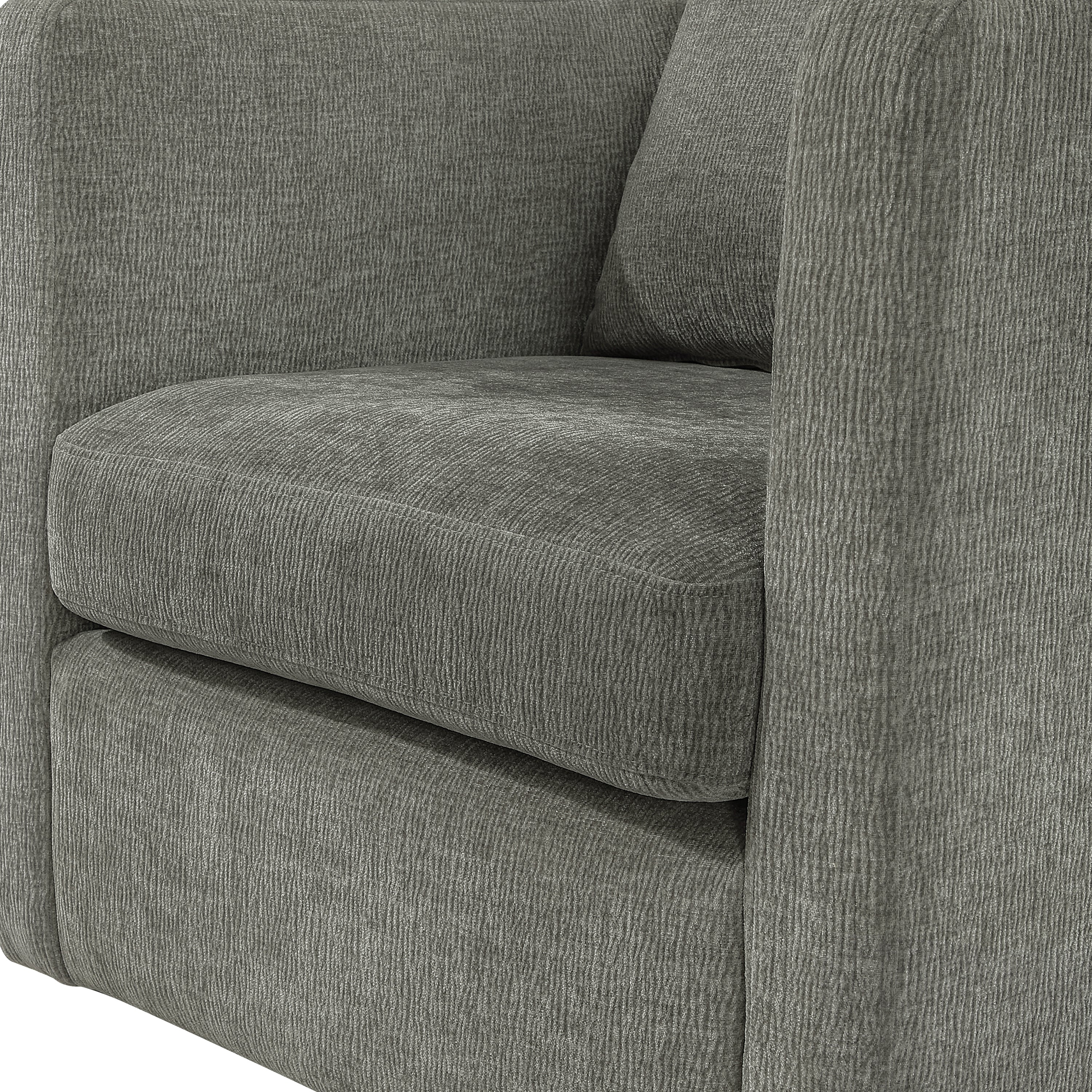 Sutton Swivel Barrel Chair with Performance Fabric