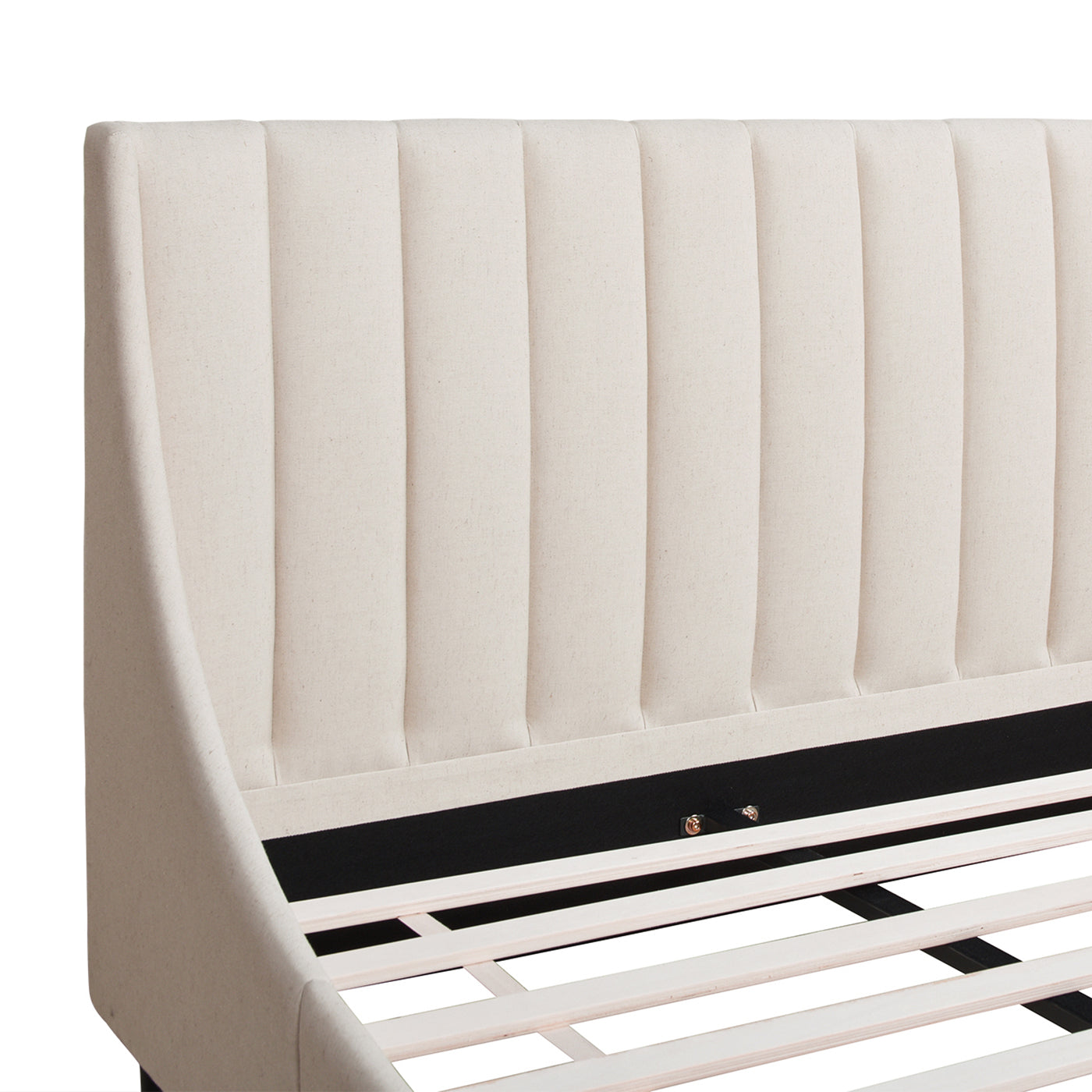 Asphodel Upholstered Platform Bed with Channel Tufted Headboard
