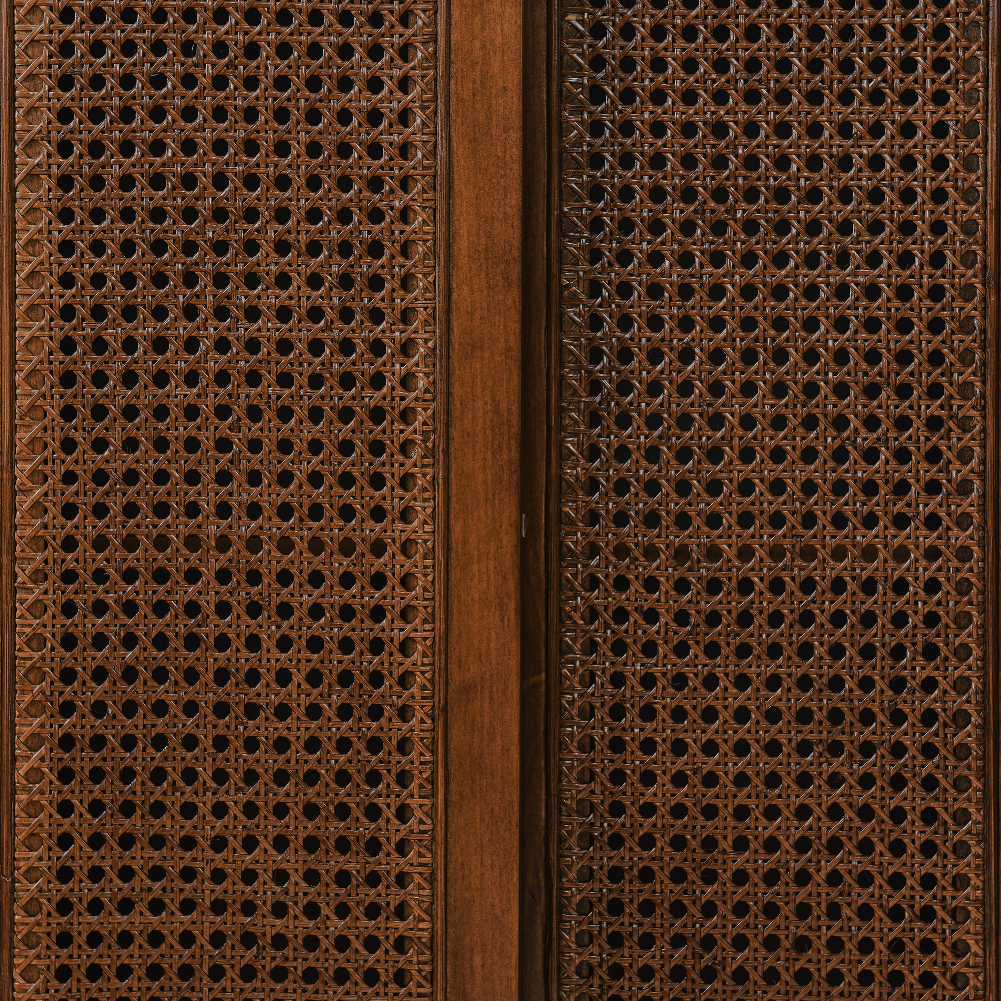 Mid Century Modern Rattan Sideboard Cabinet