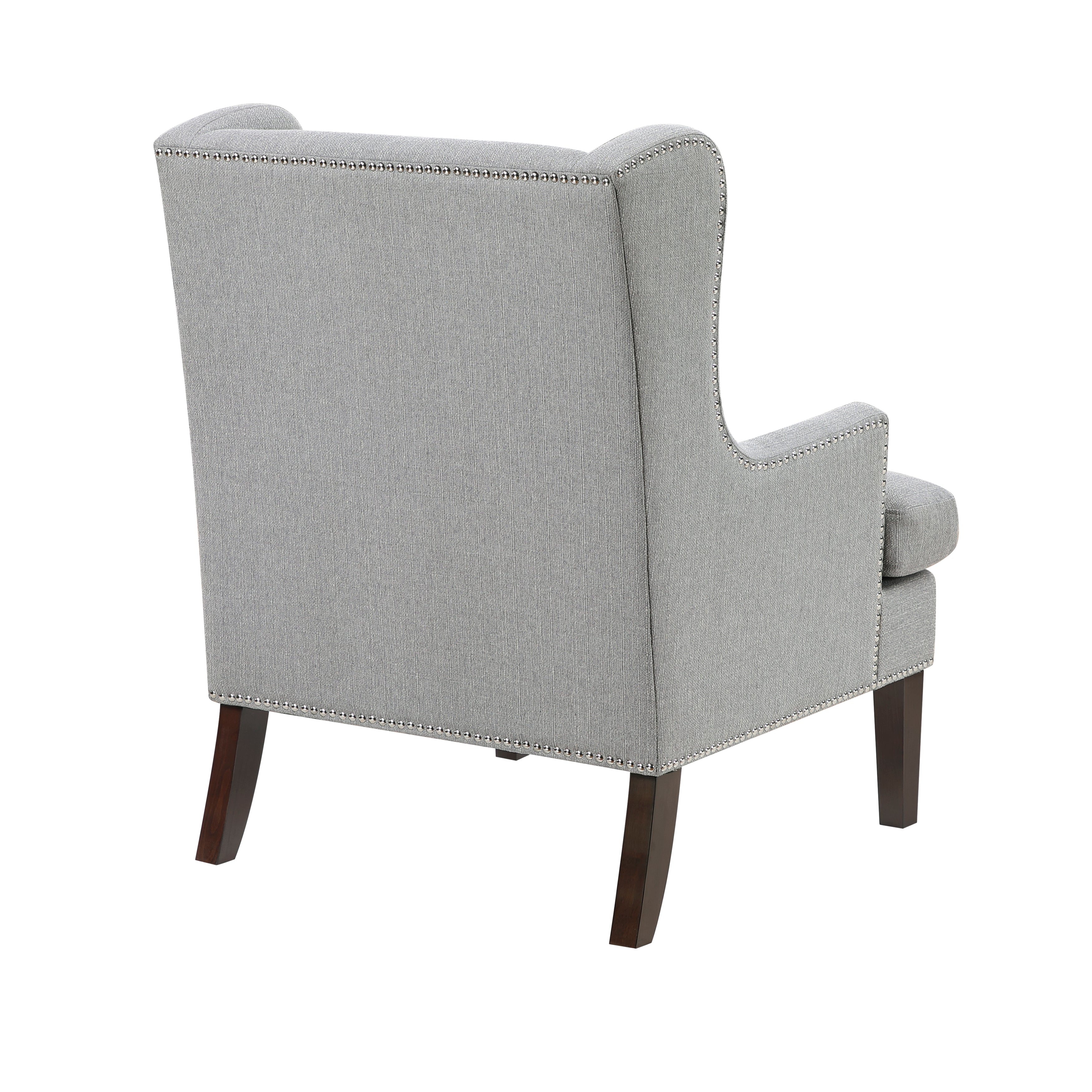 Nailhead Modern Wingback Accent Chair