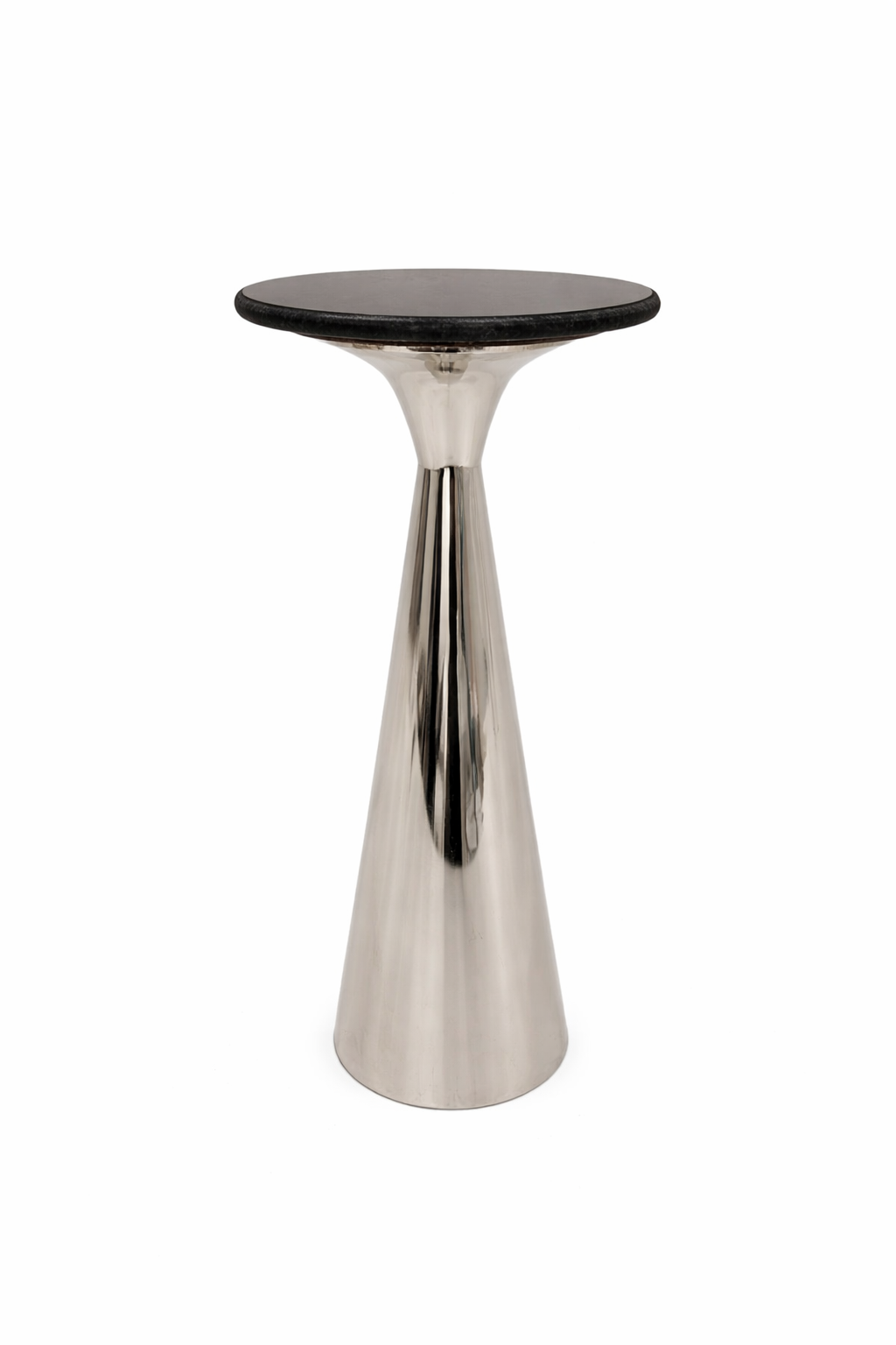 Modern Side Table with Black Marble Top