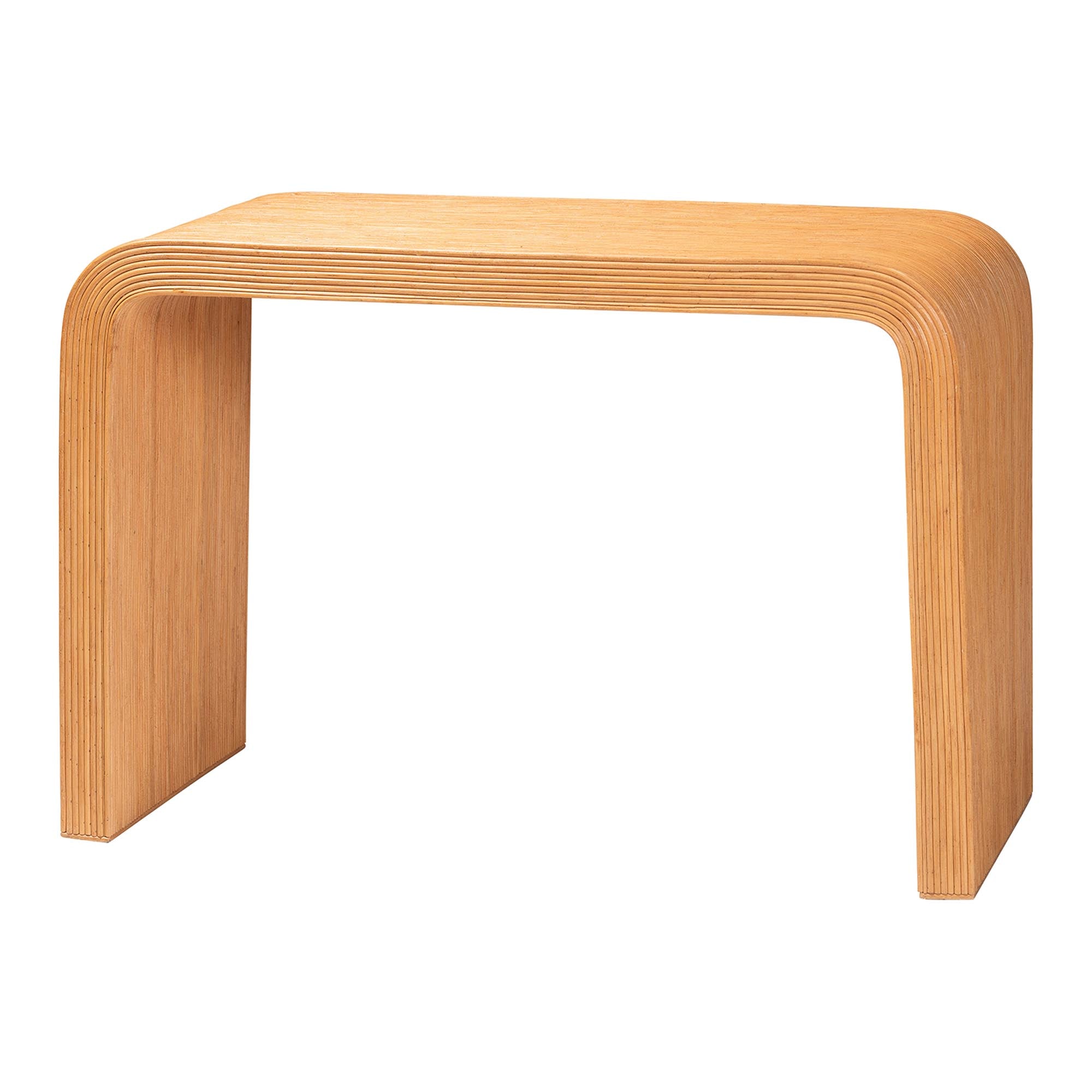 Arlo Waterfall Wood Console Table