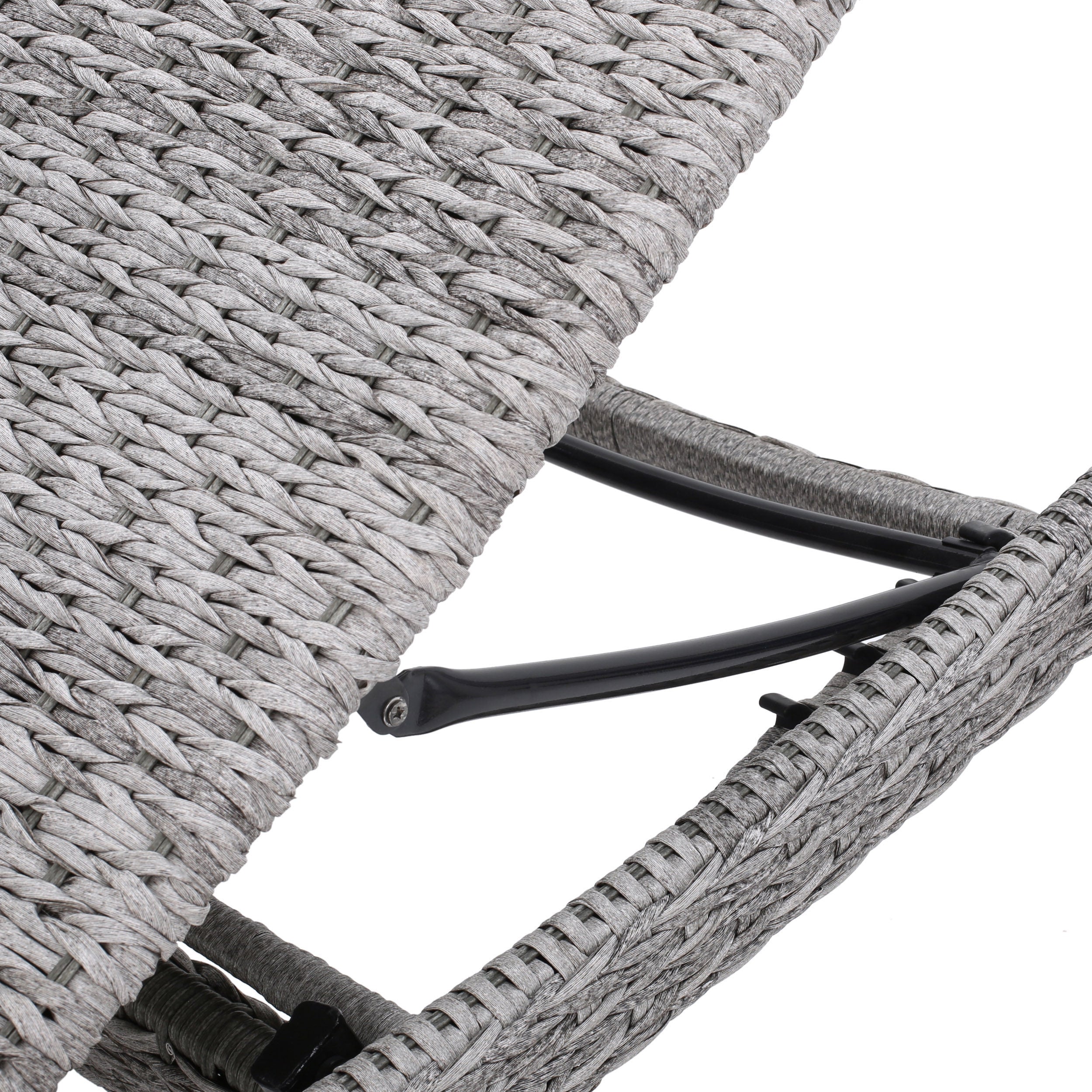 Crete Wicker Chaise Lounge, Set of 2