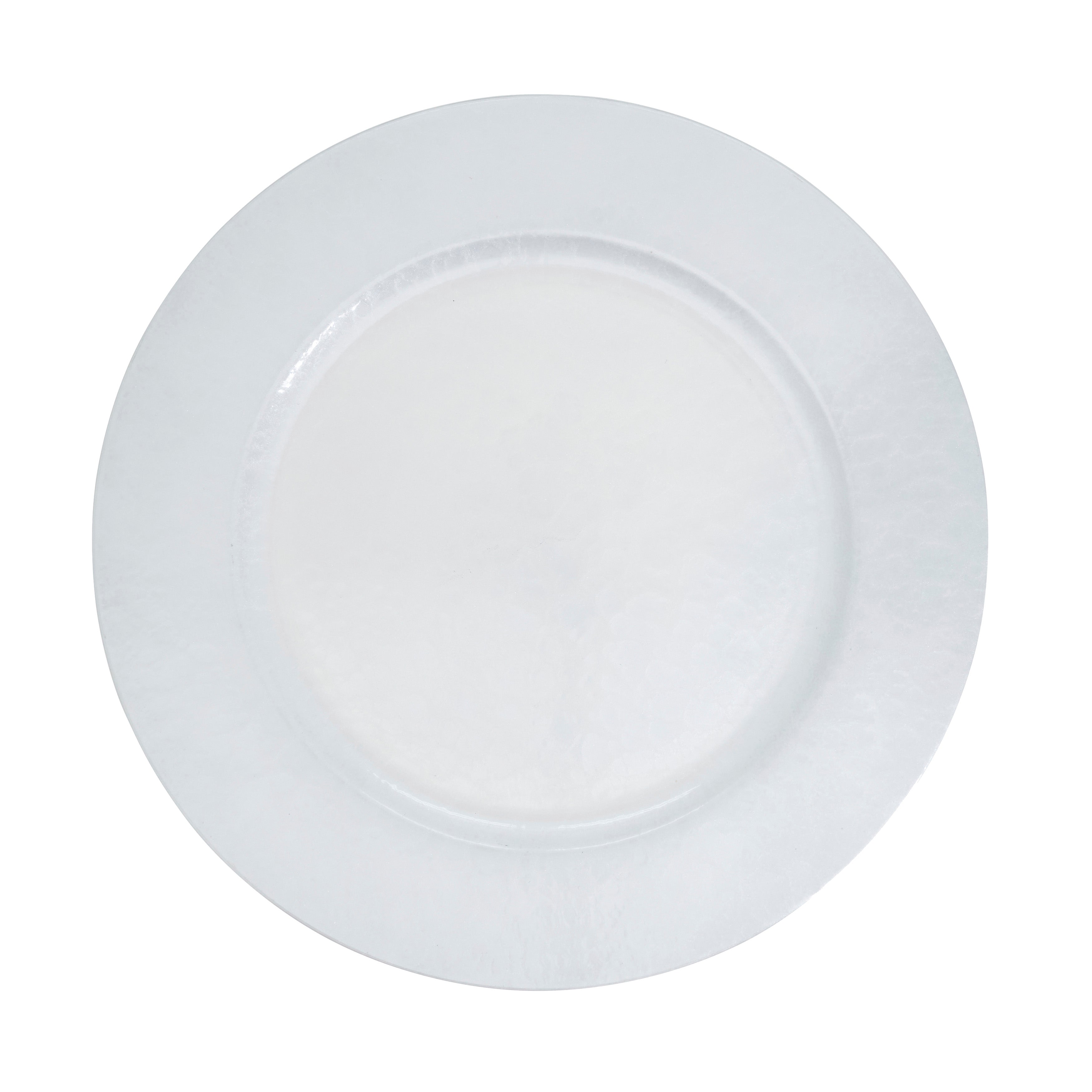 Soft Glow Faux Mother of Pearl Charger, Set of 4