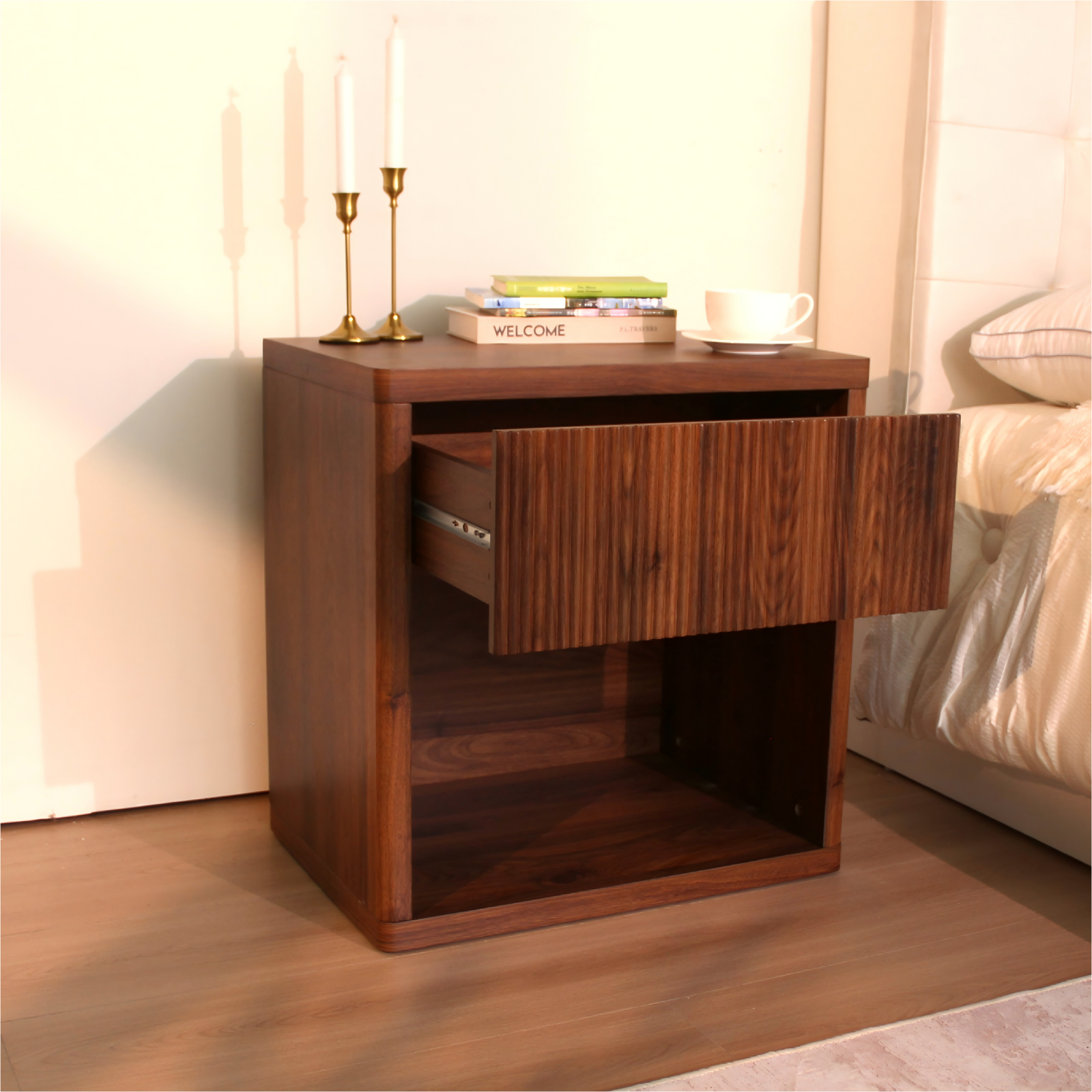 Alder Fluted Nightstand
