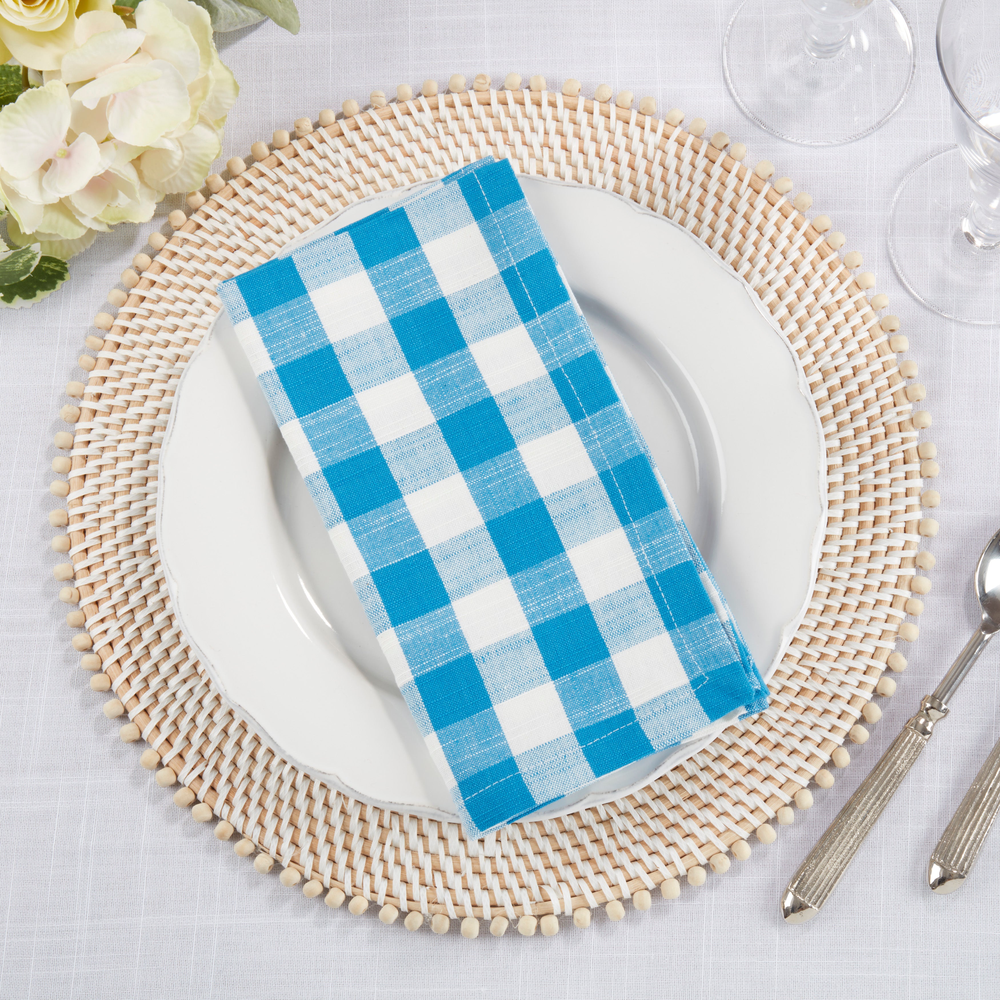 Gingham Design Napkin, Set of 4