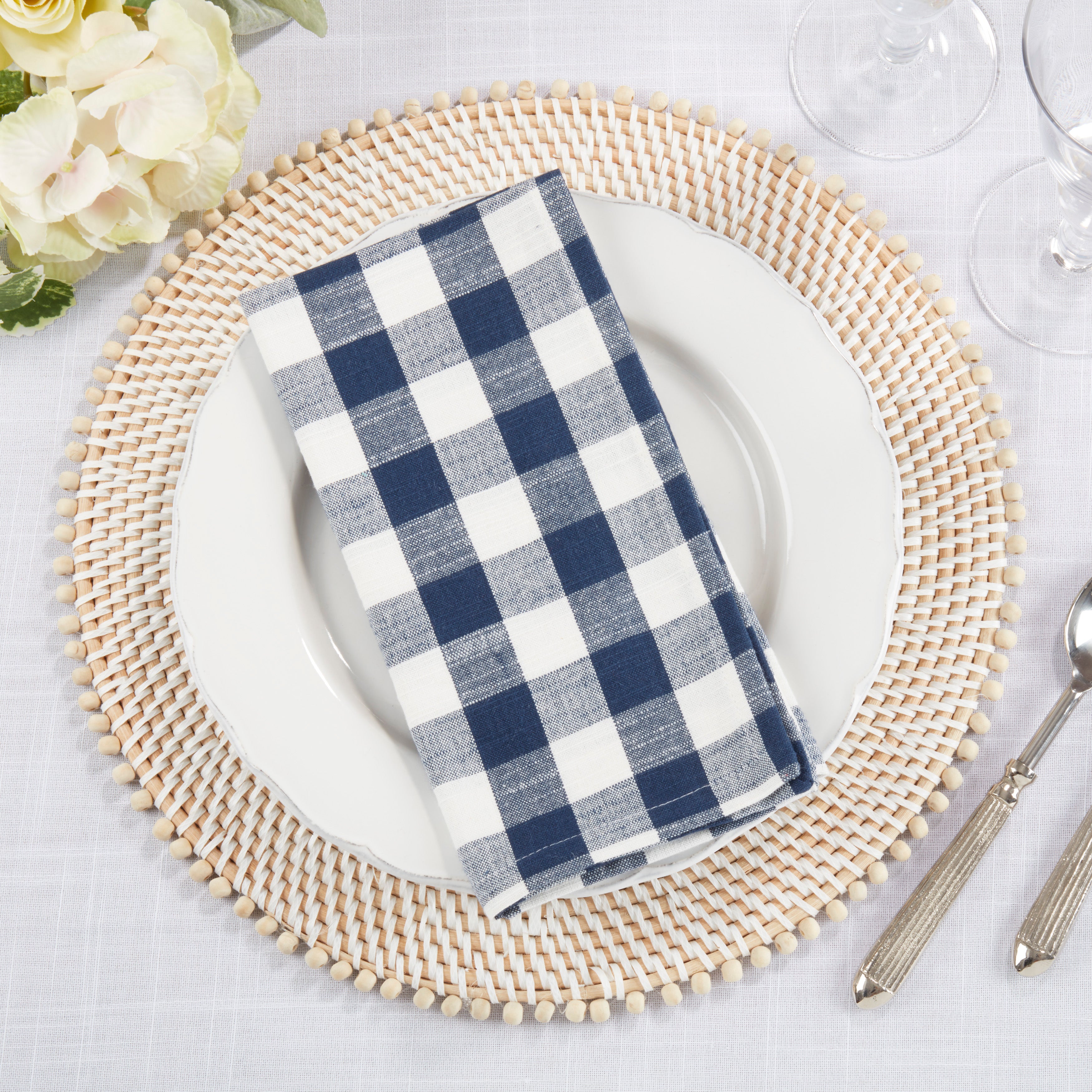 Gingham Design Napkin, Set of 4