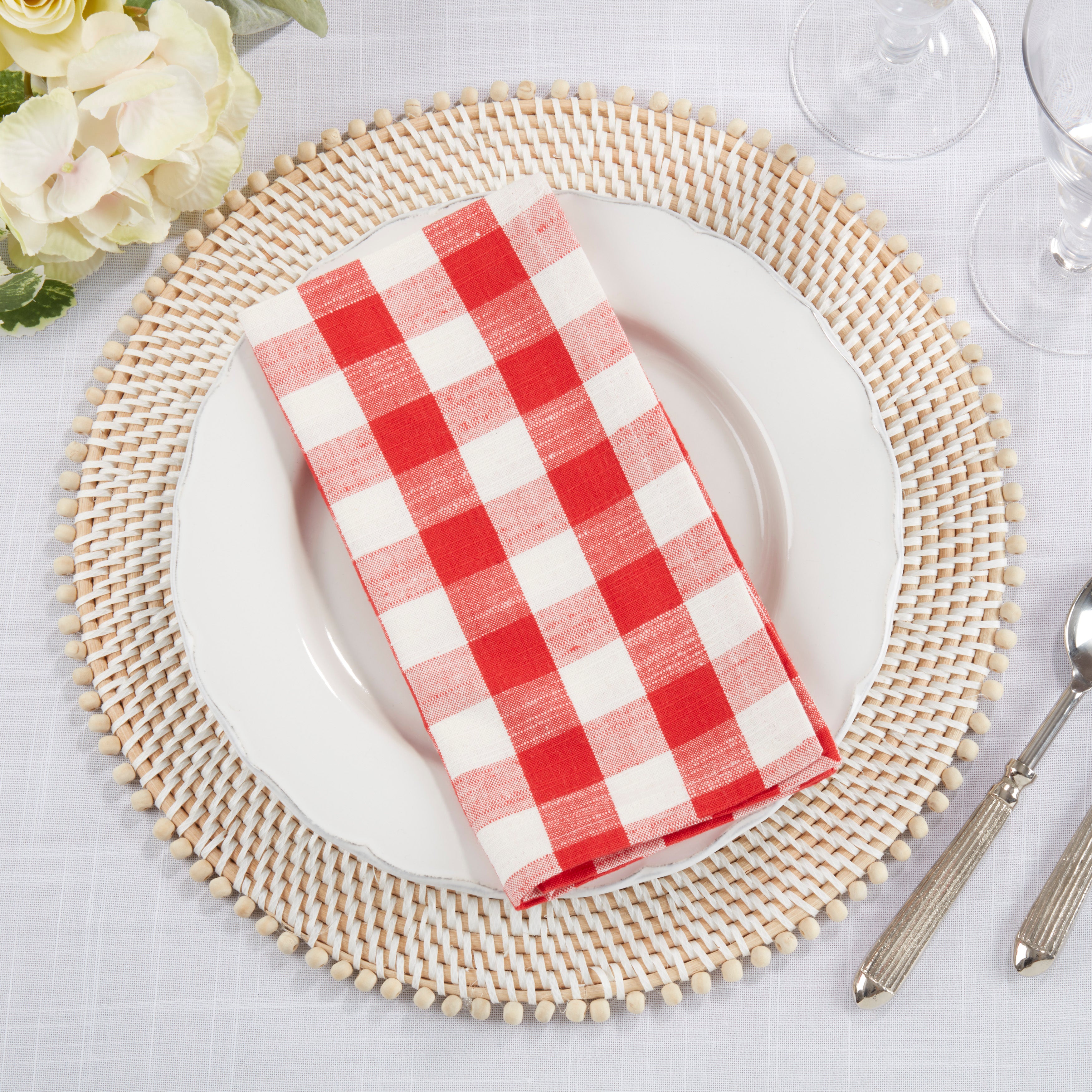 Gingham Design Napkin, Set of 4