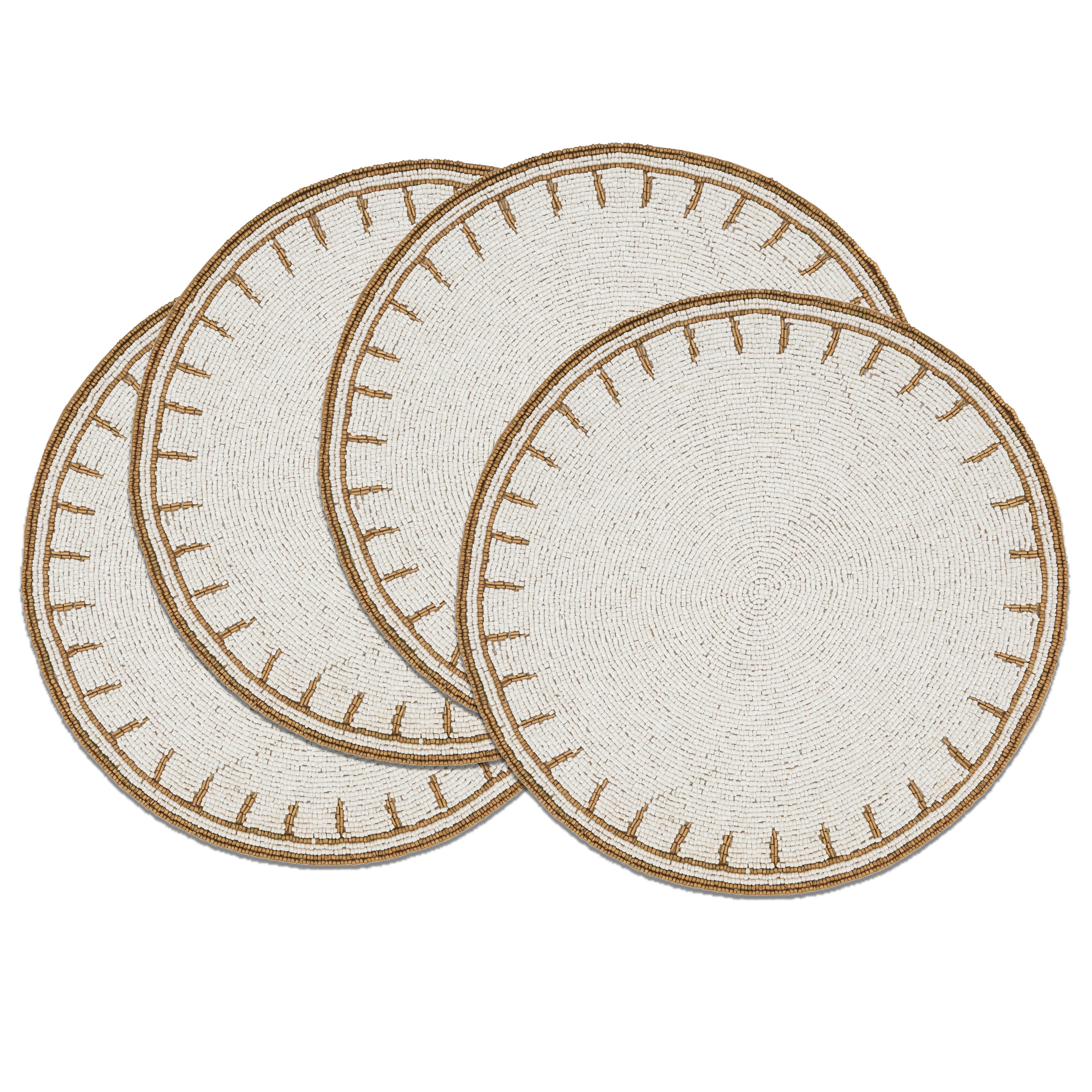 Timeless Glamour Beaded Placemat, Set of 4