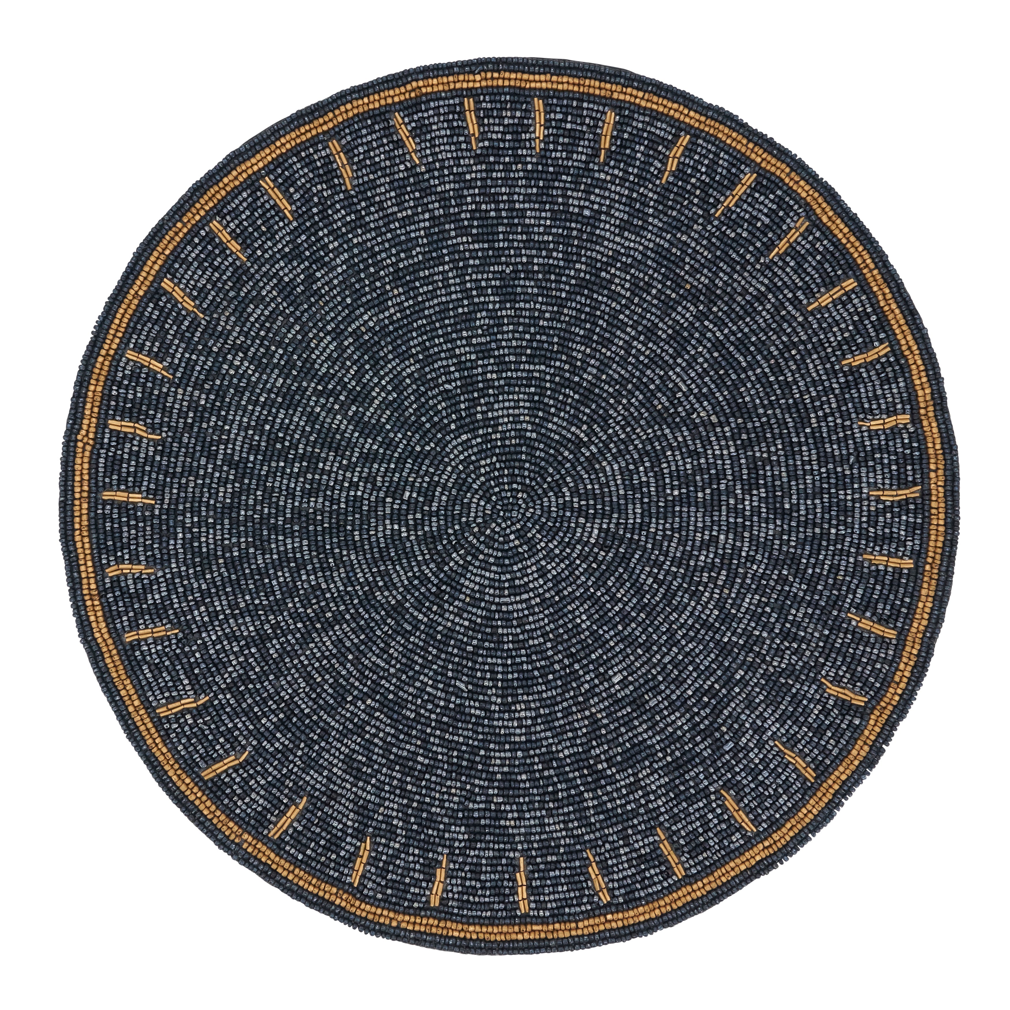Timeless Glamour Beaded Placemat, Set of 4
