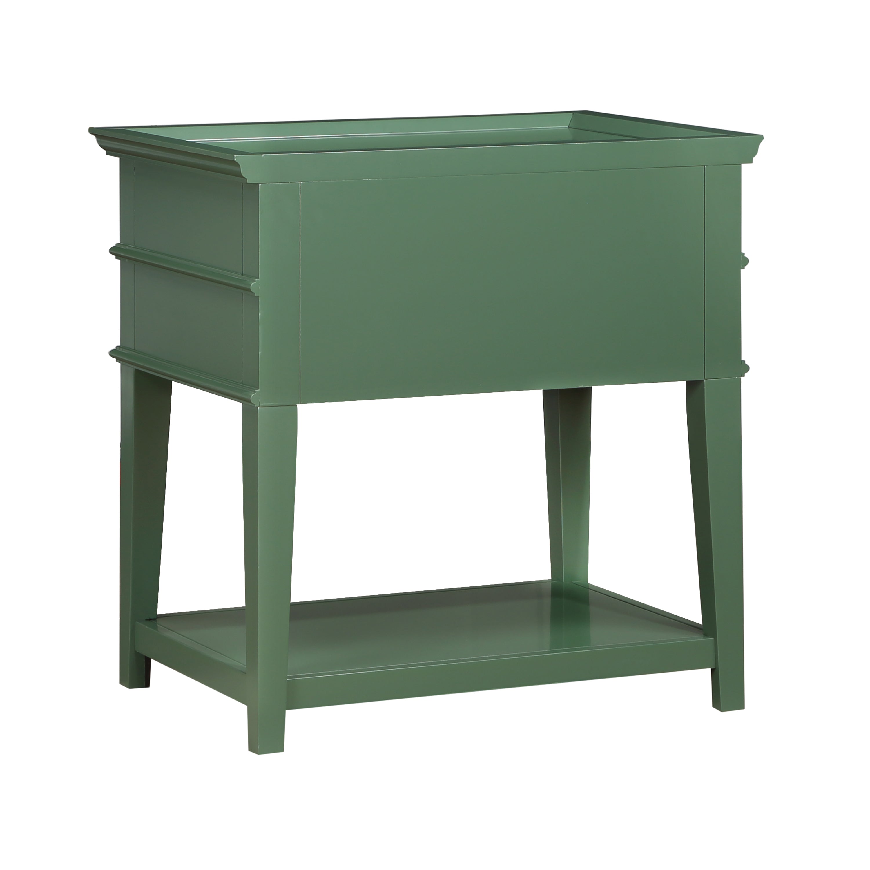 Carmona 2-Drawer Tray Top Nightstand