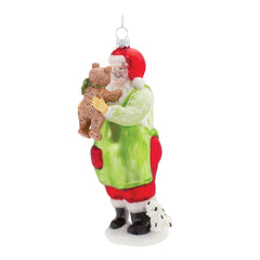 Glass-Santa-with-Teddy-Bear-Ornament-(set-of-6)-Red-Ornaments