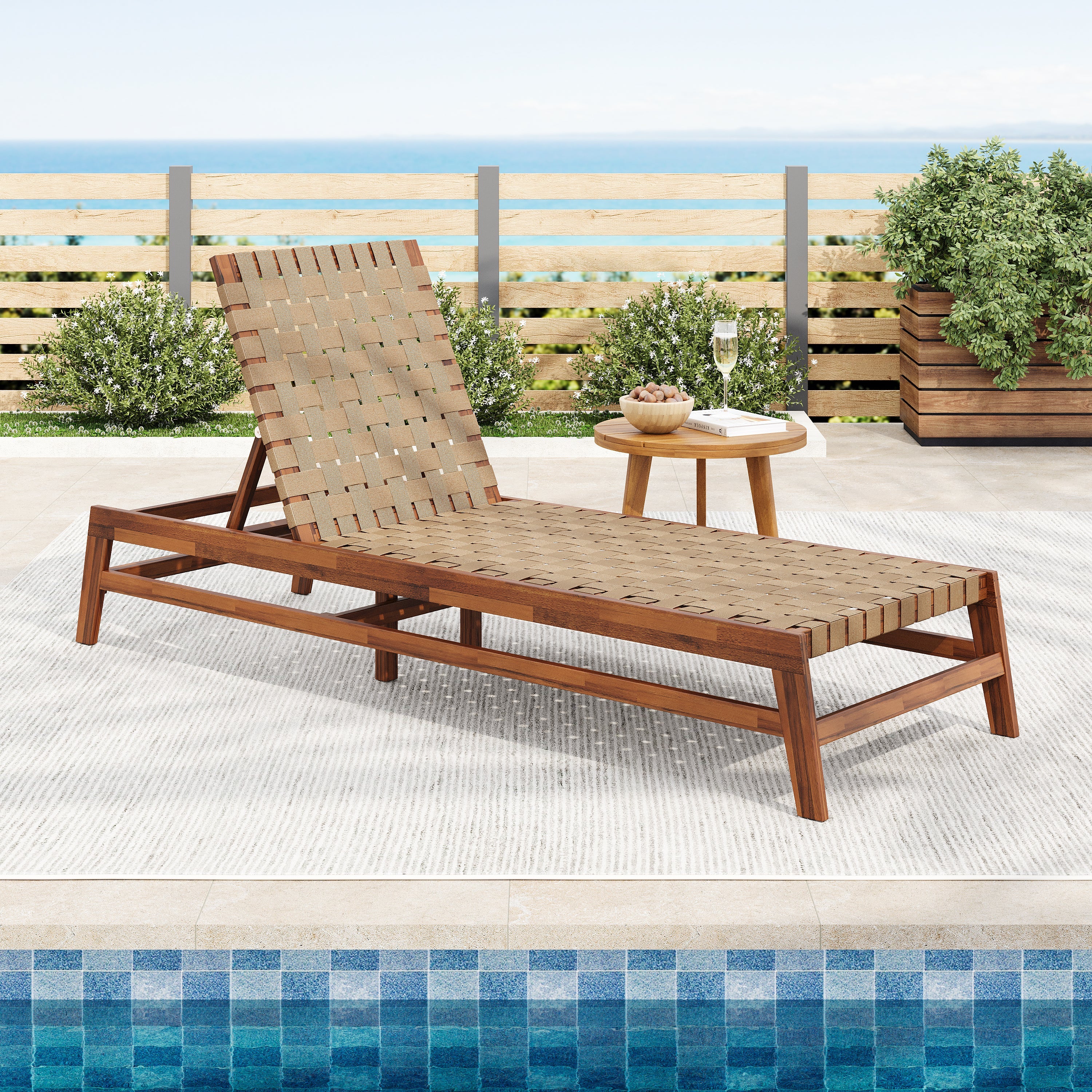 Isla Marina Outdoor Rope Chaise Lounge