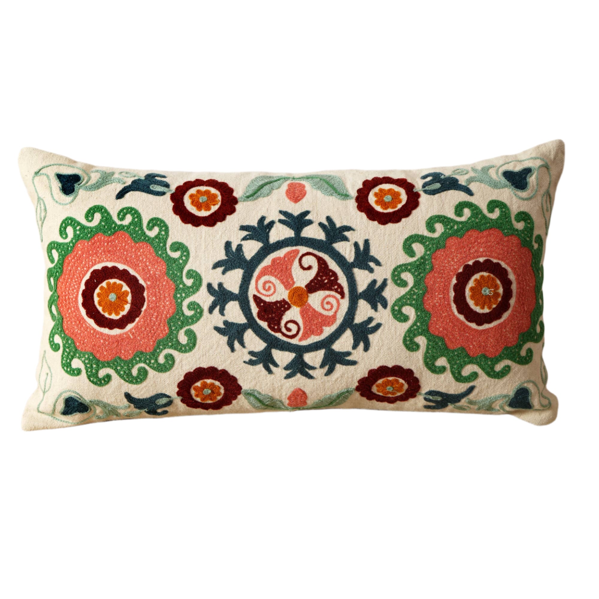Pier 1 Embroidered Lumbar Cushion - Thumbnail 2
